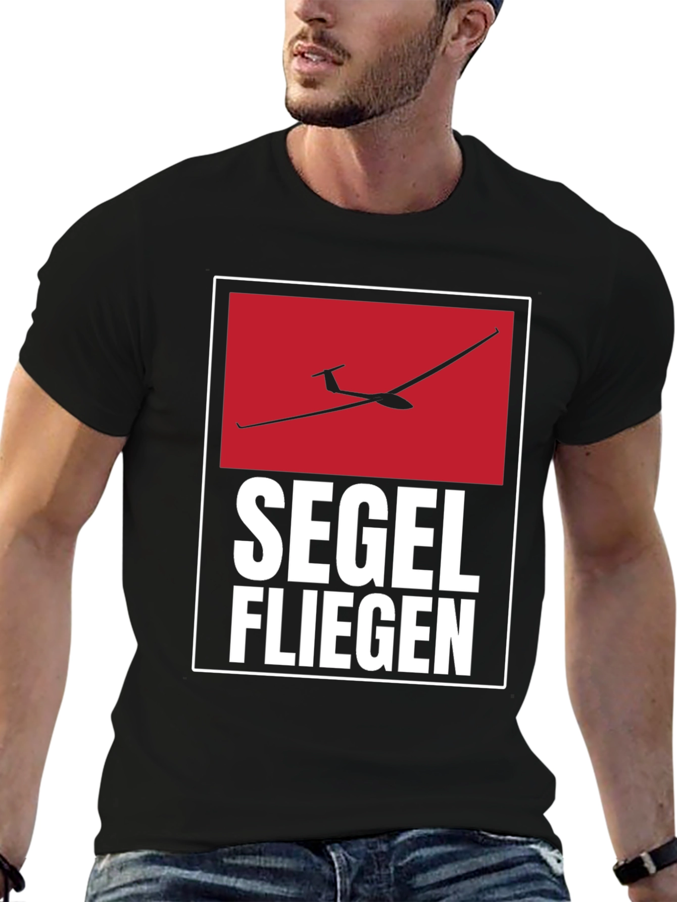 Segelfliegen Glider T-Shirt - Black