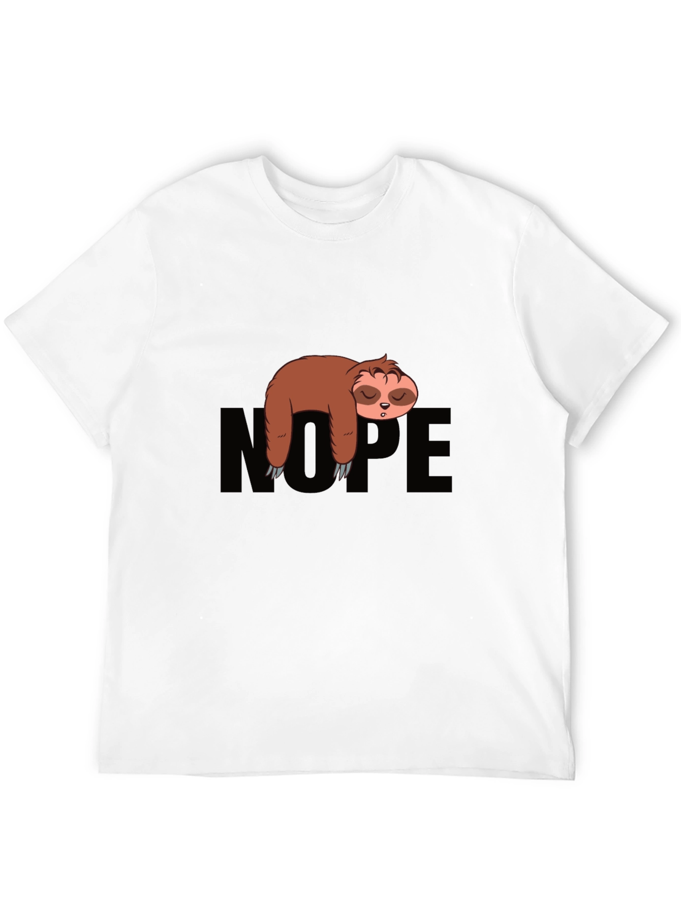 Sloth Nope Graphic Tee - Relaxed Fit