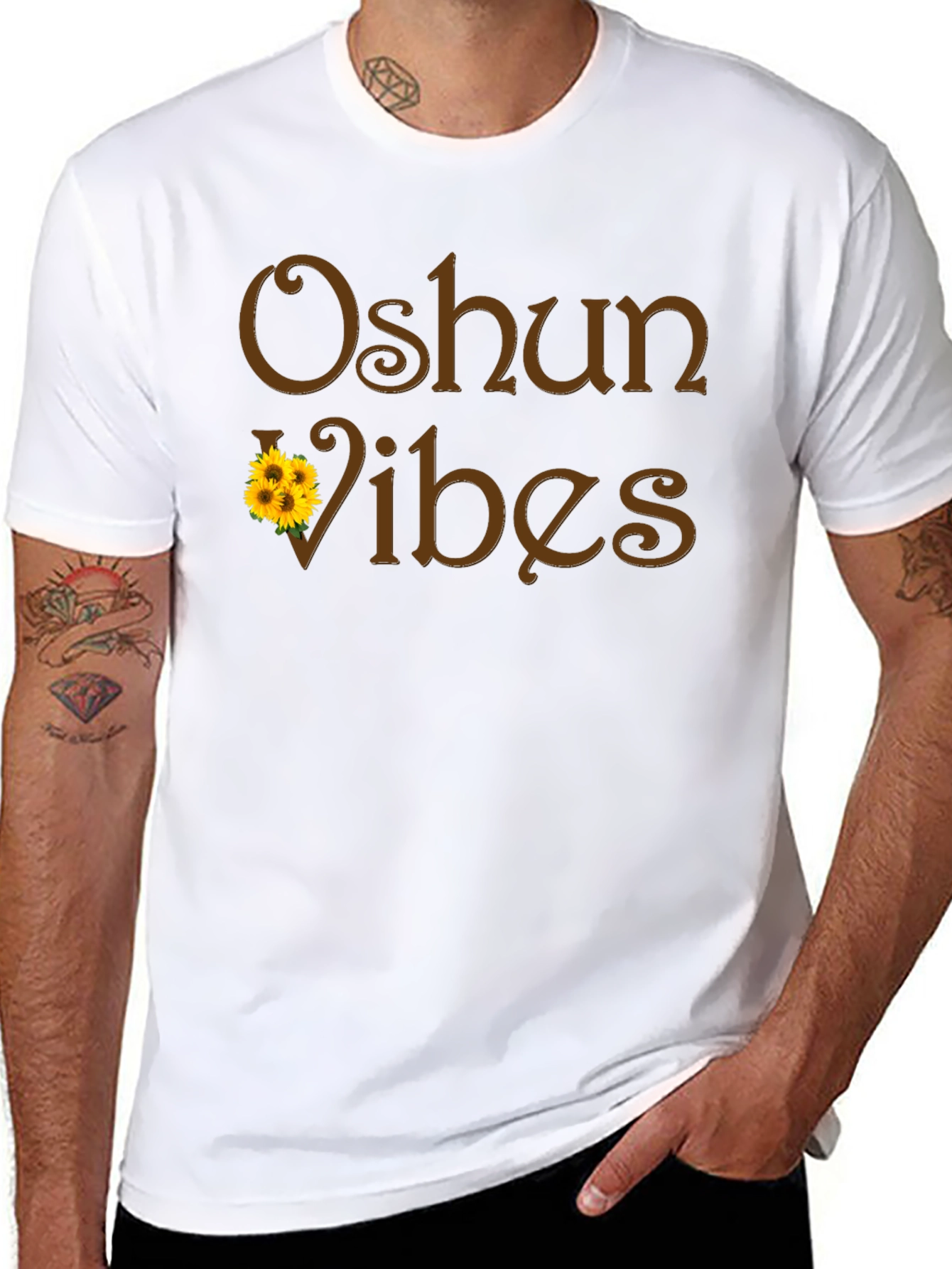Oshun Vibes Black Graphic T-Shirt