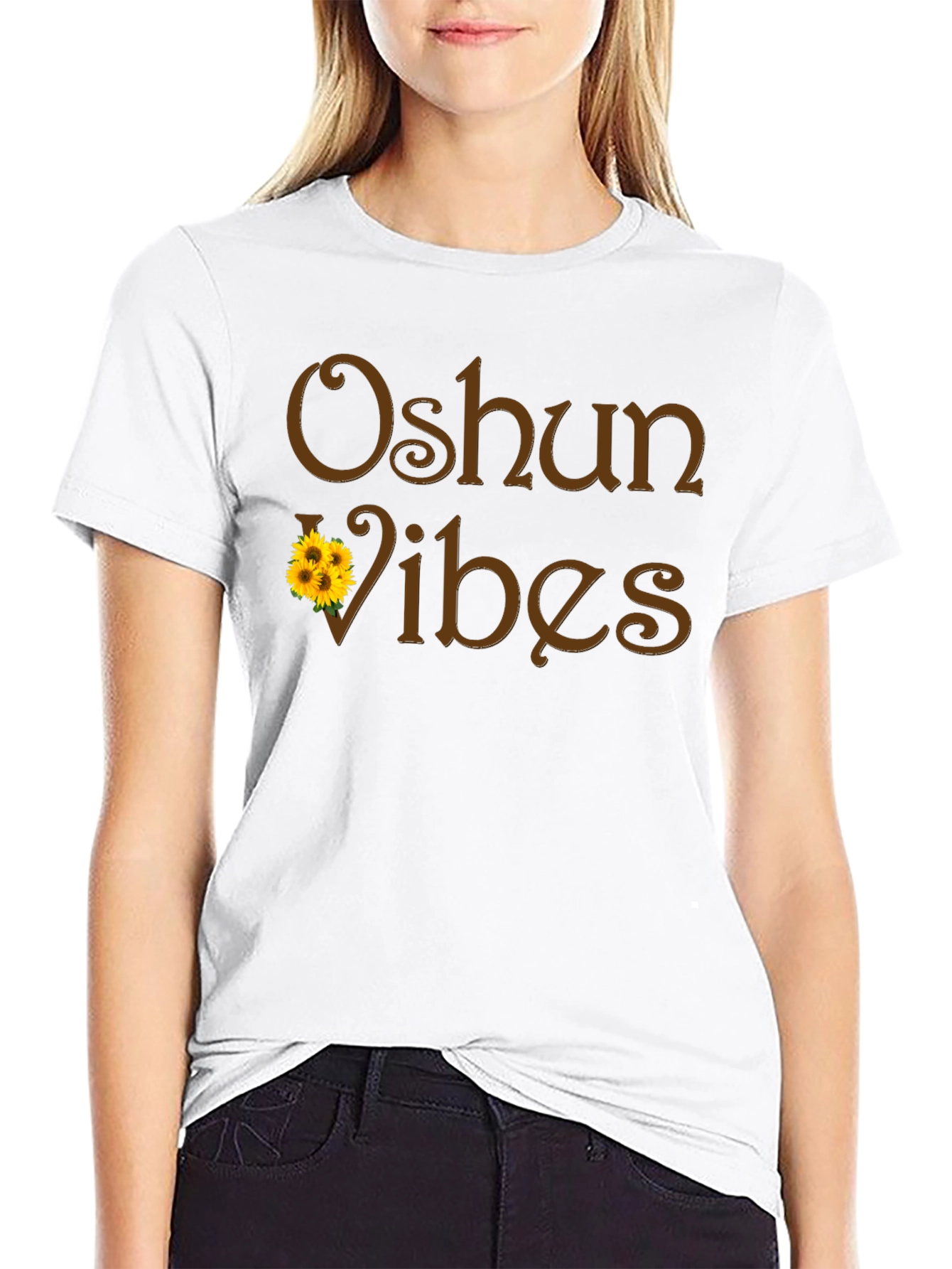 Oshun Vibes Black Graphic T-Shirt