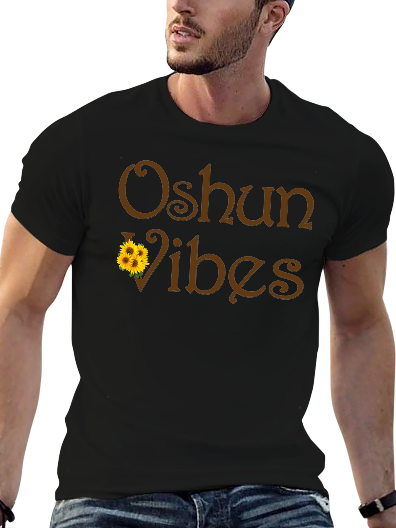 Oshun Vibes Black Graphic T-Shirt