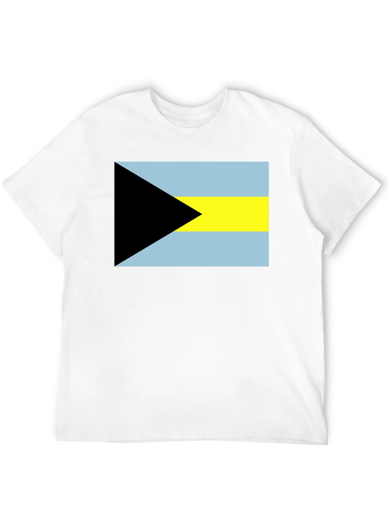 Bahamas Flag T-Shirt - Black Graphic Tee