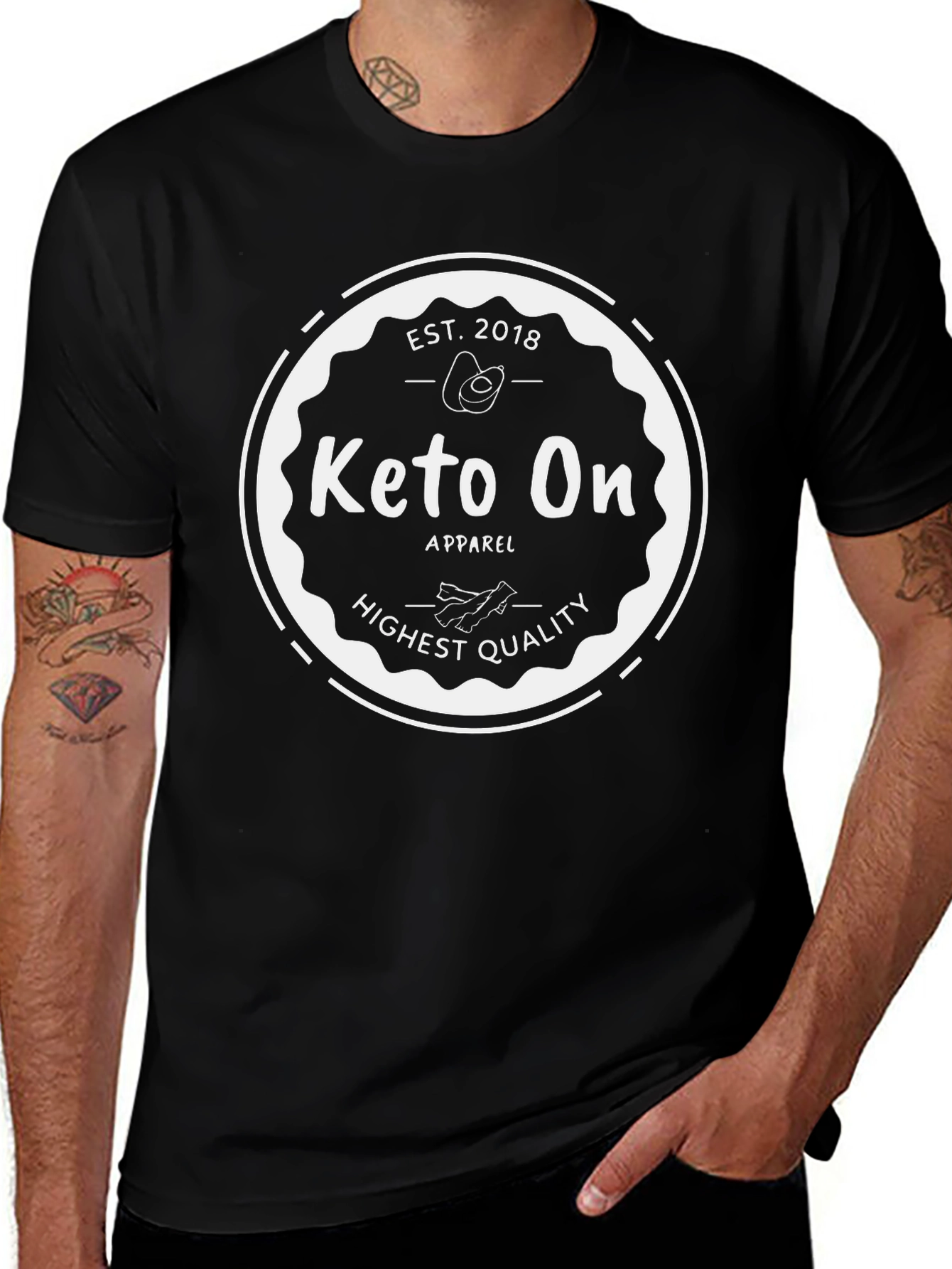 Keto On Apparel Black T-Shirt