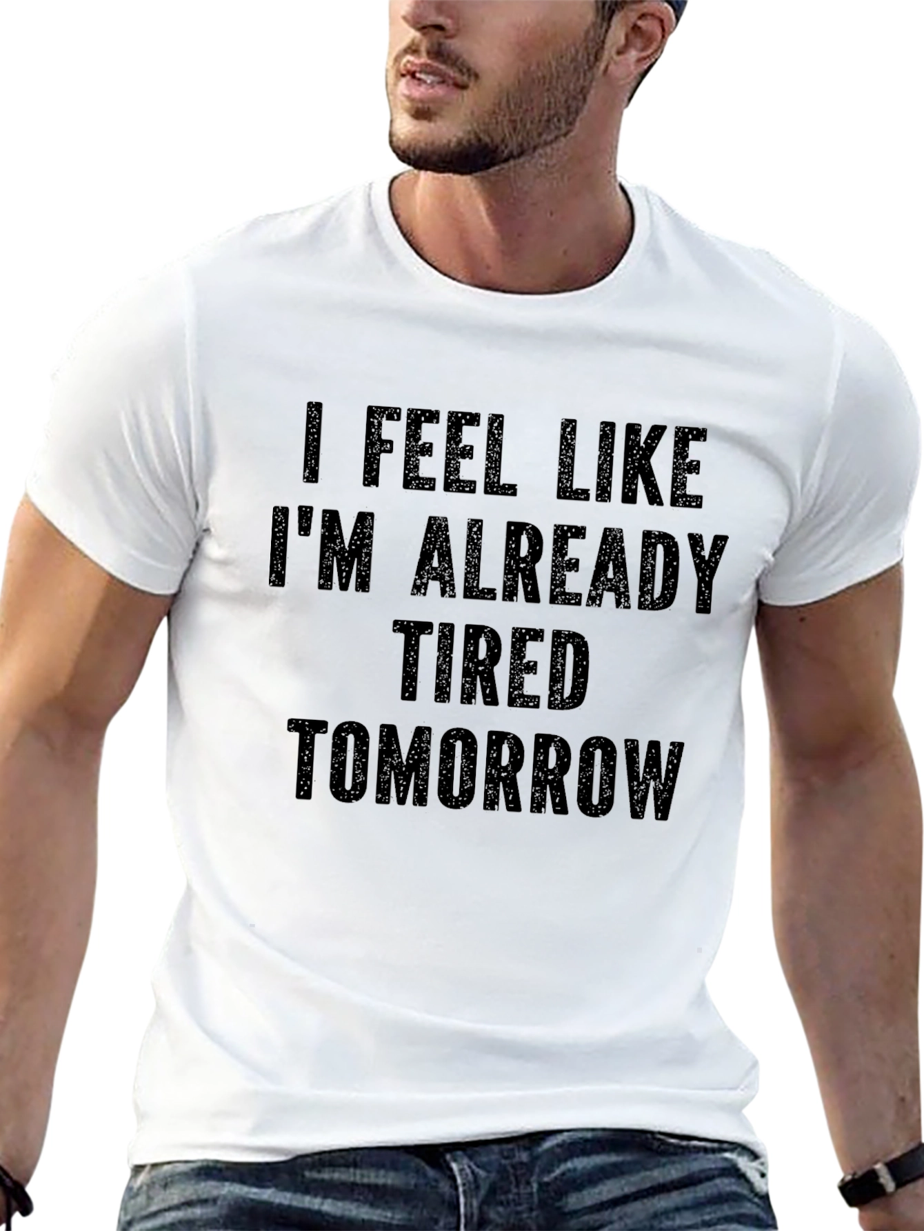 Tired Tomorrow Graphic Tee - Unisex Black T-Shirt