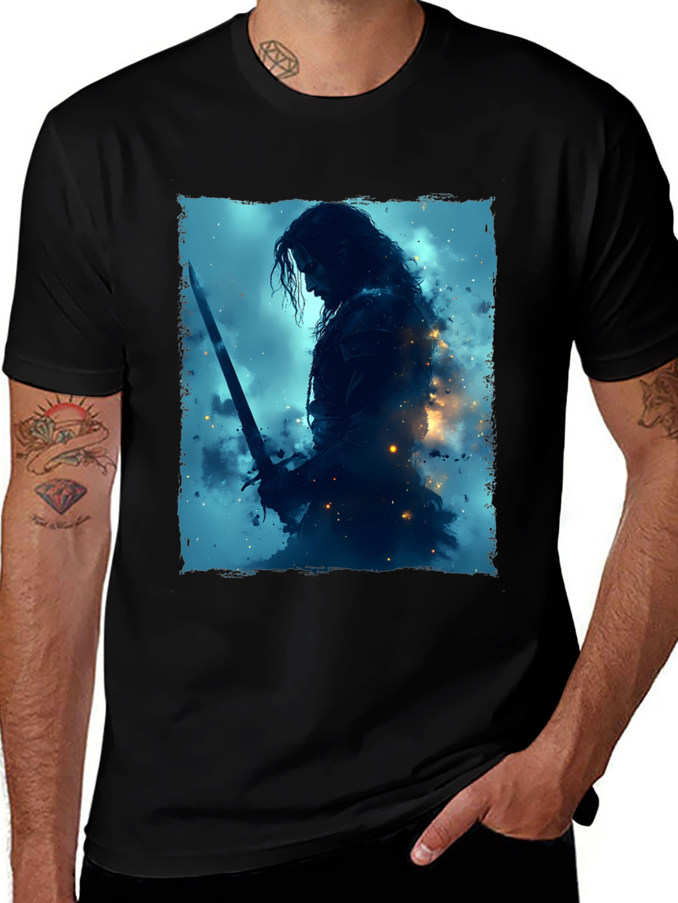 Warrior Graphic Tee - Black