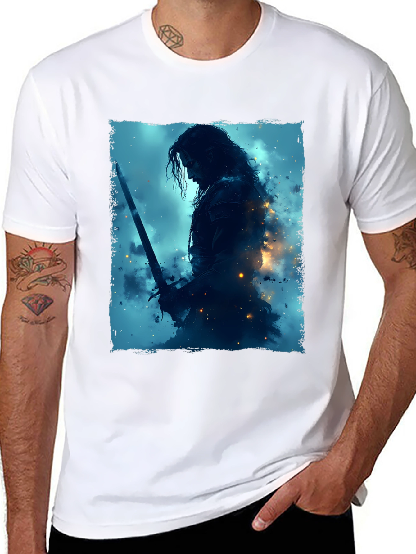 Warrior Graphic Tee - Black