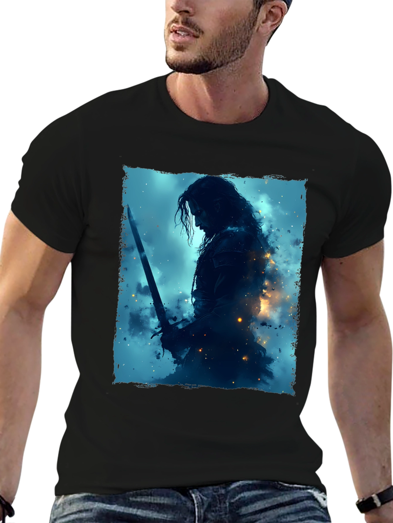 Warrior Graphic Tee - Black