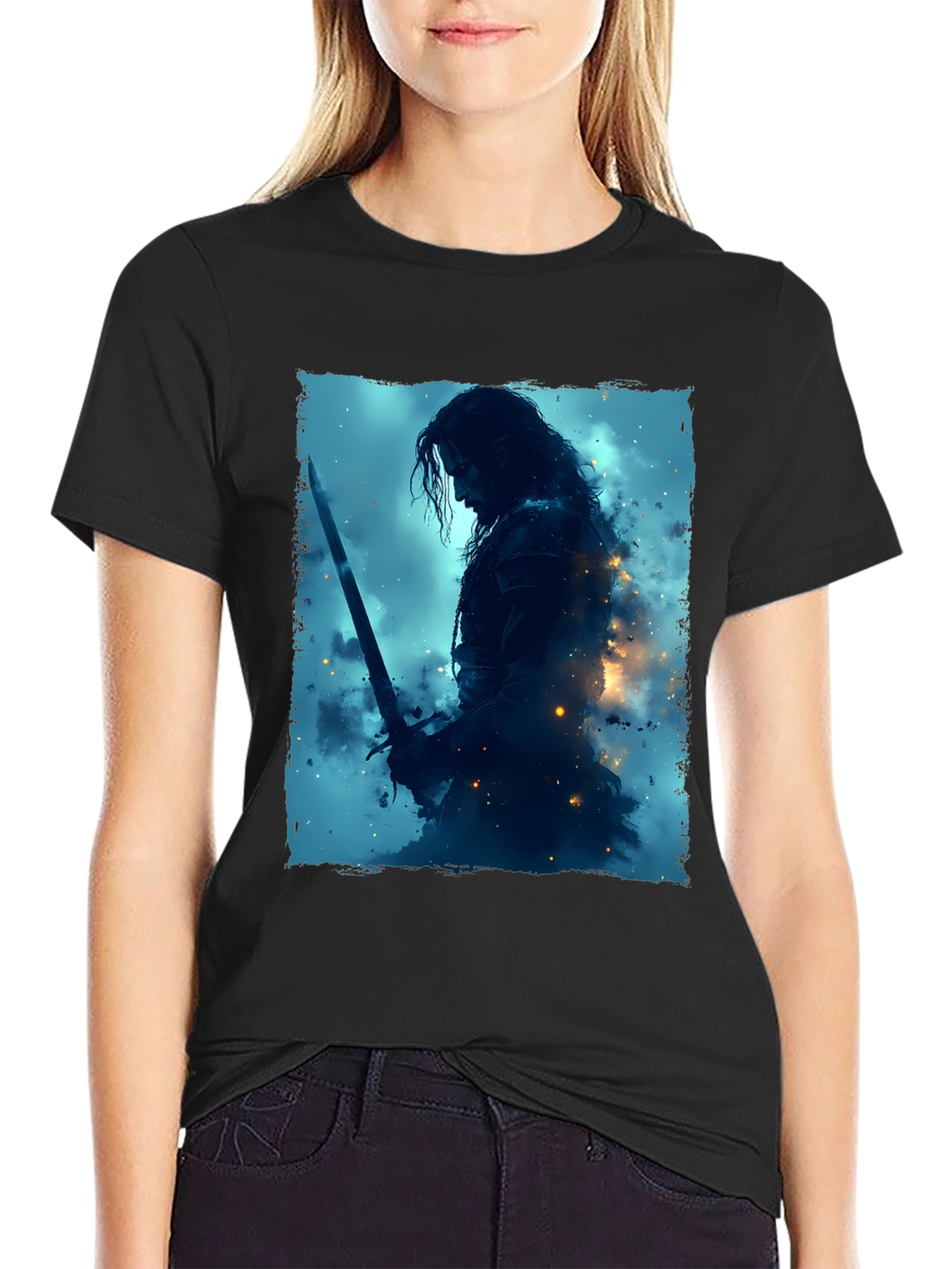 Warrior Graphic Tee - Black