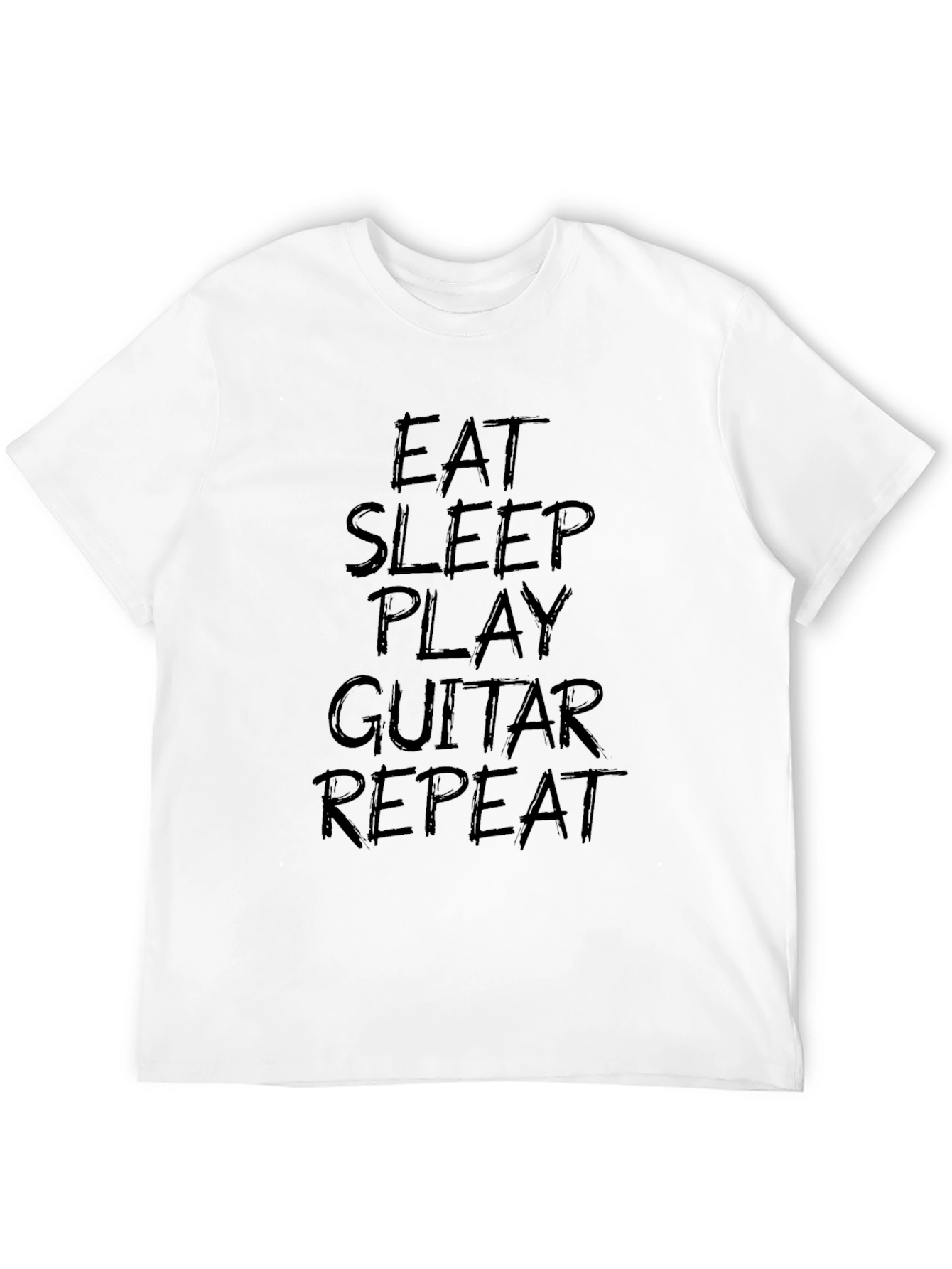 Eat Sleep Play Guitar Repeat Black T-Shirt