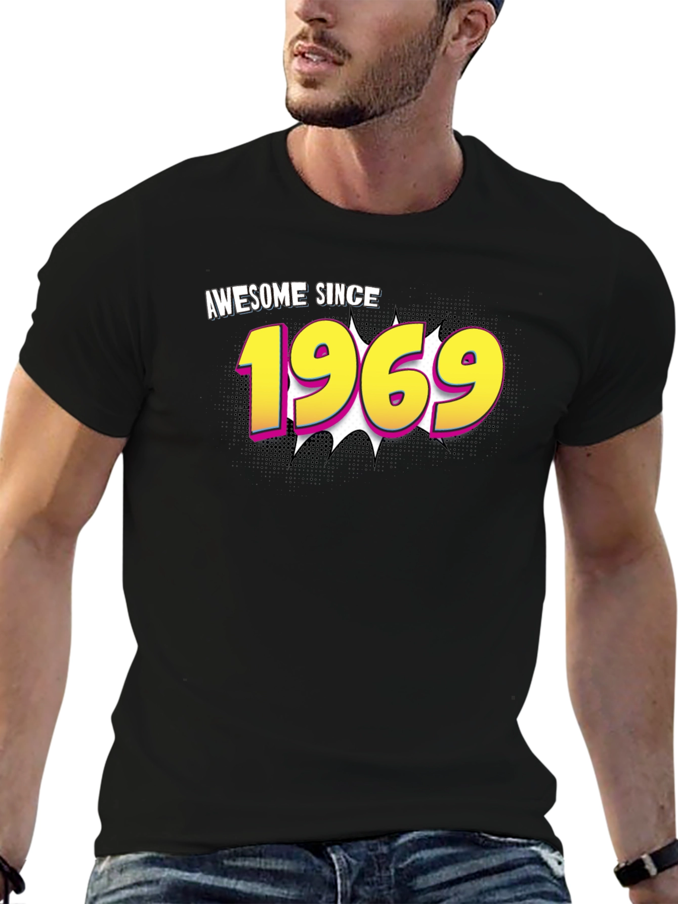 Awesome Since 1969 Graphic Tee - Birthday T-Shirt