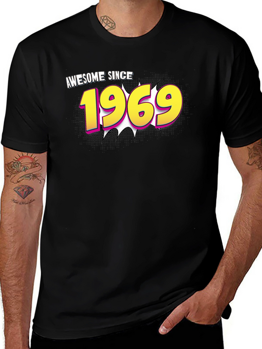 Awesome Since 1969 Graphic Tee - Birthday T-Shirt