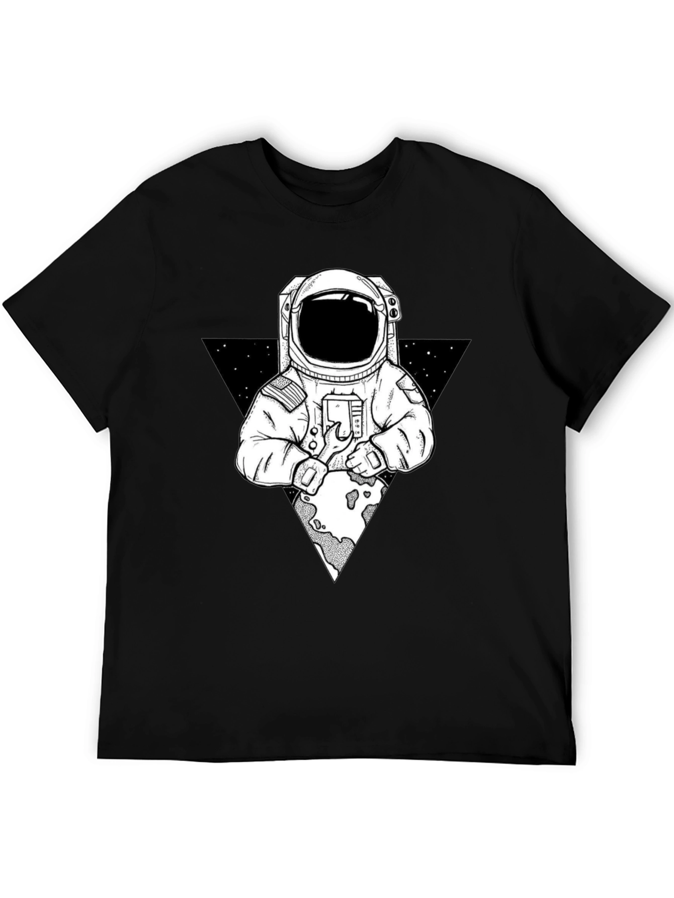 Astronaut Graphic Print T-Shirt - Space Exploration Tee