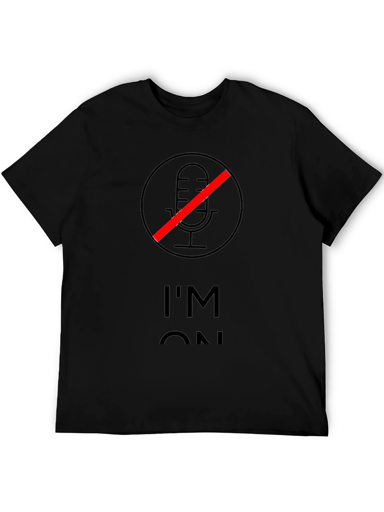 Im On Mute Black T-Shirt