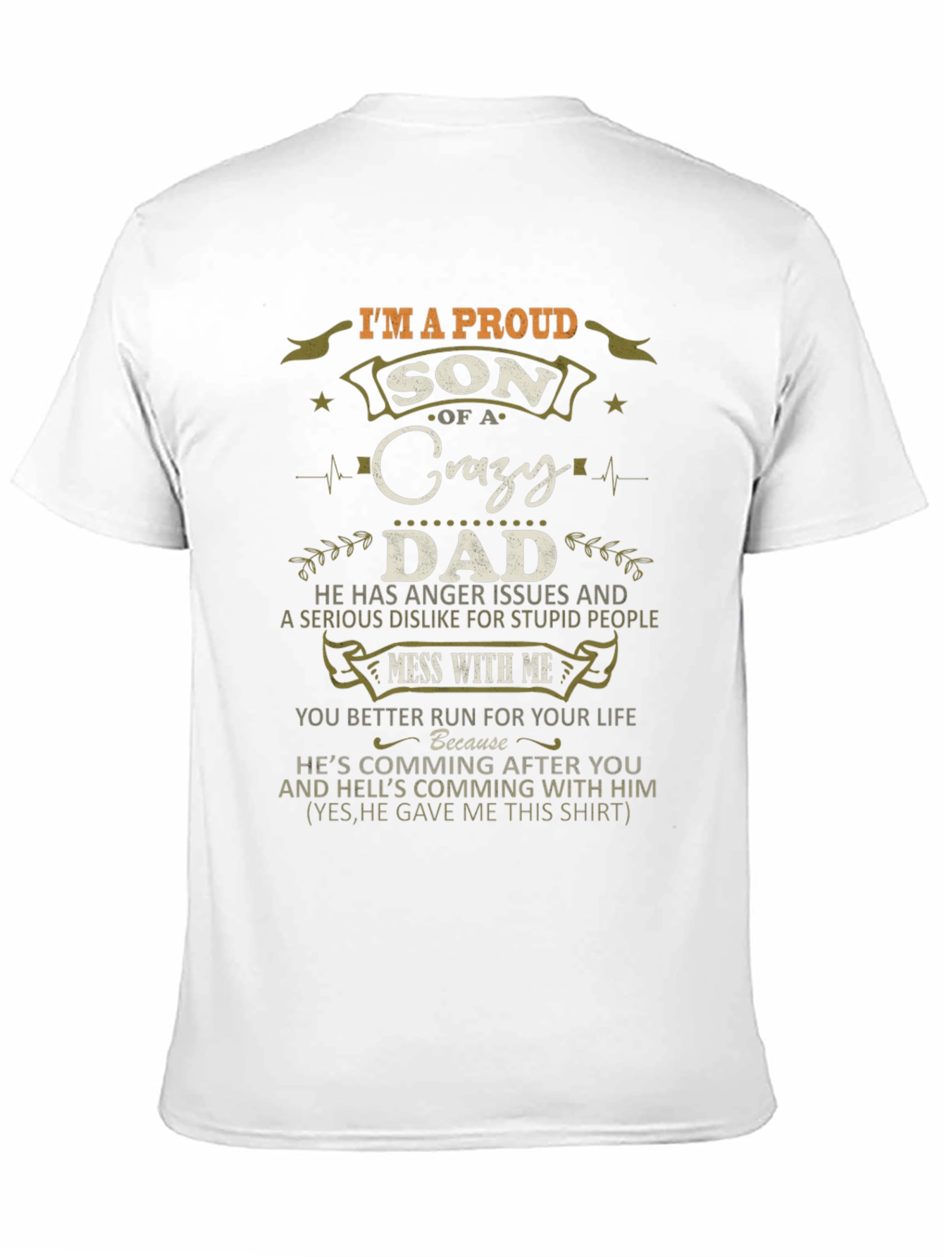 Proud Son of a Crazy Dad Graphic T-Shirt