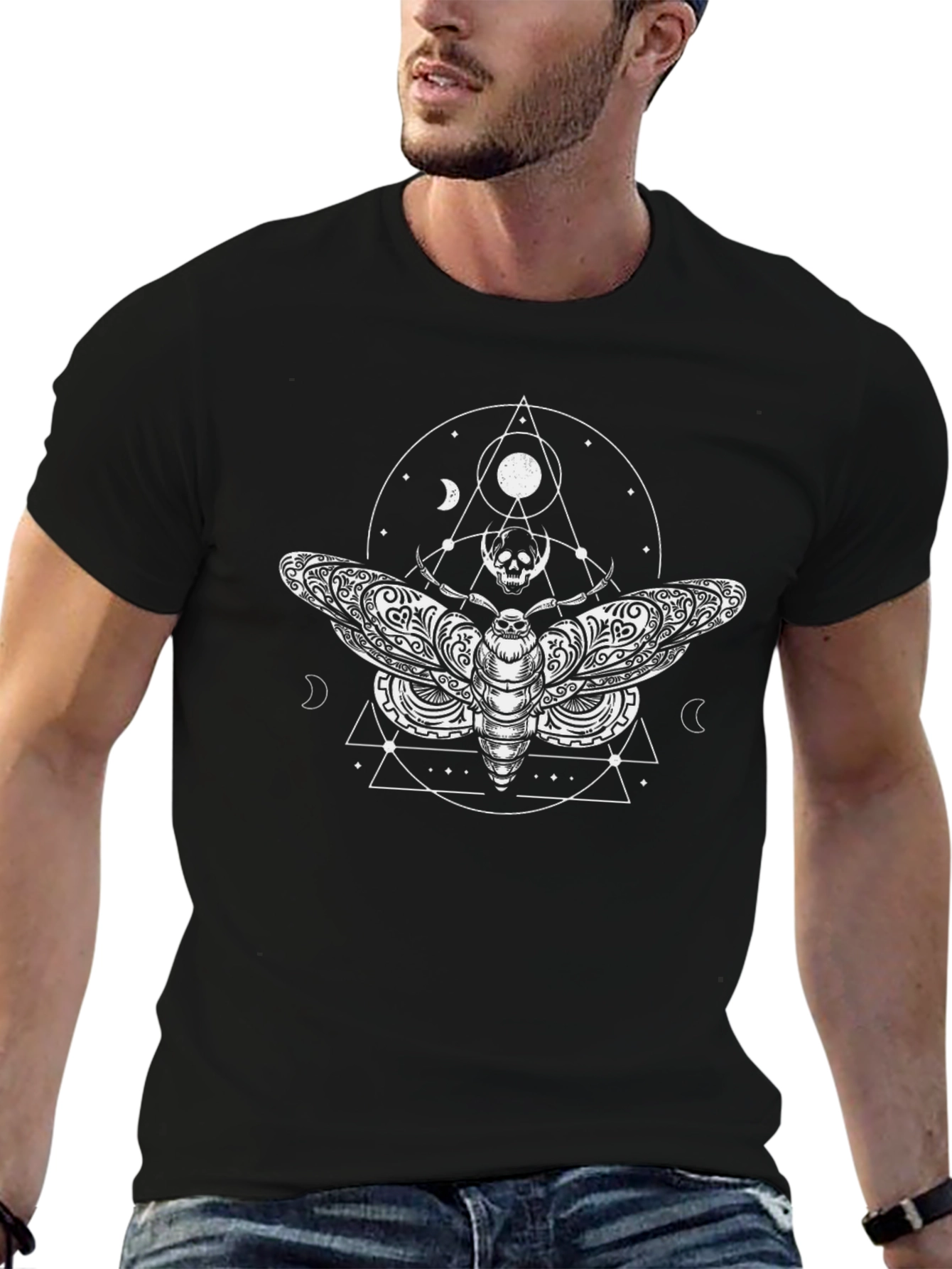 Moth & Skull Graphic Tee