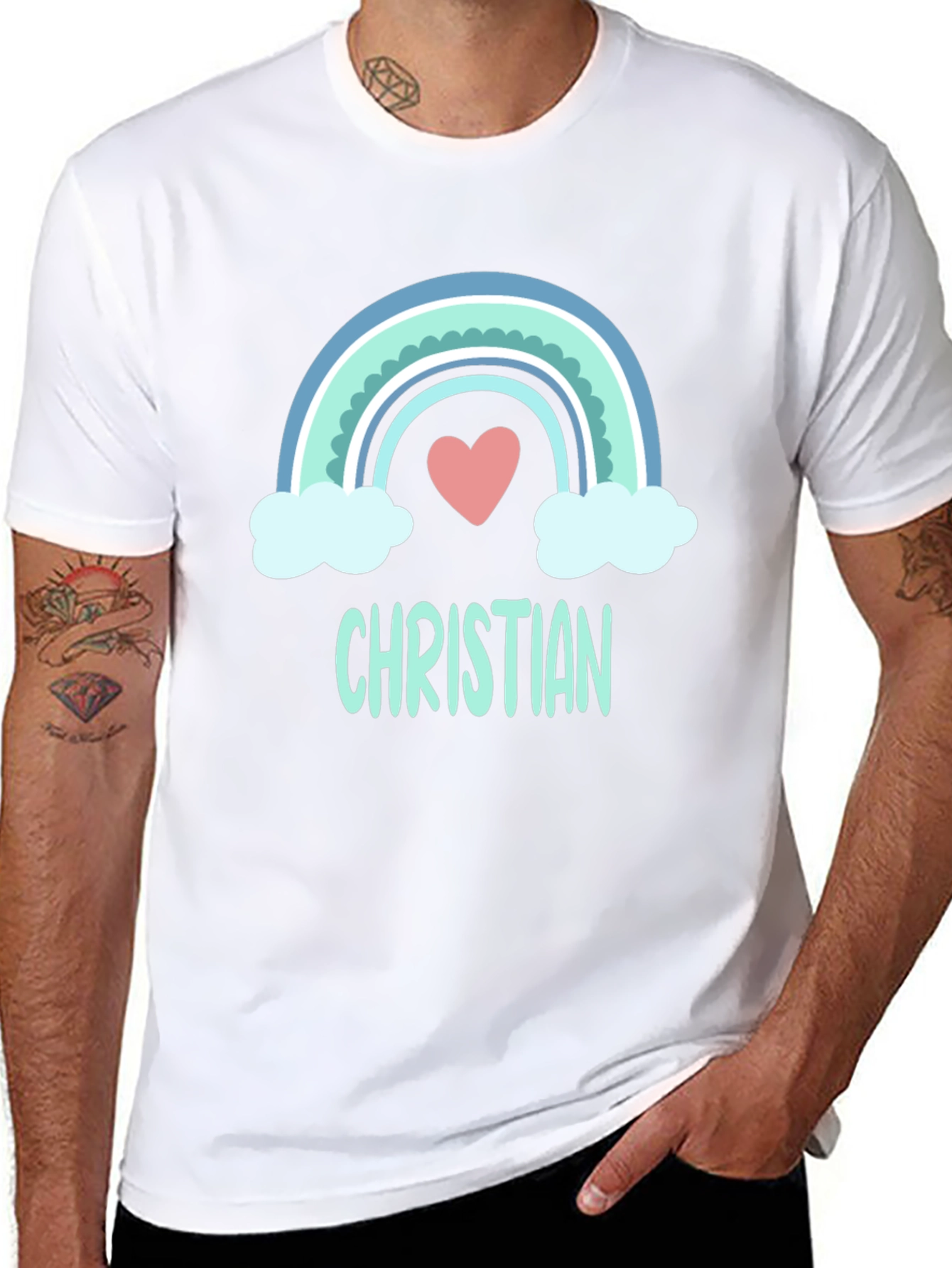 Christian Rainbow Heart T-Shirt