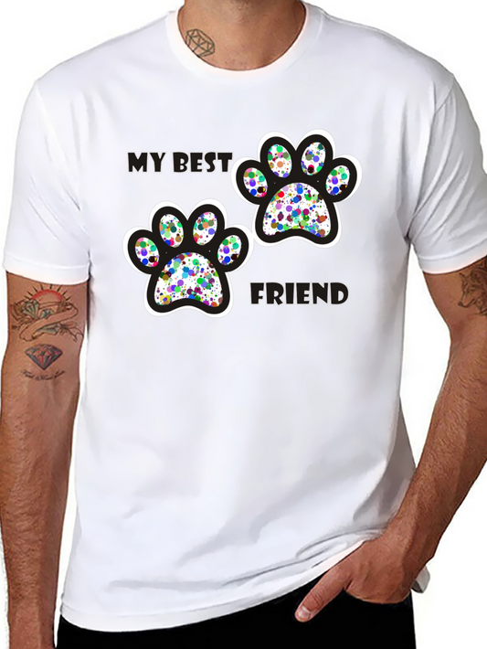 My Best Friend Paw Print T-Shirt