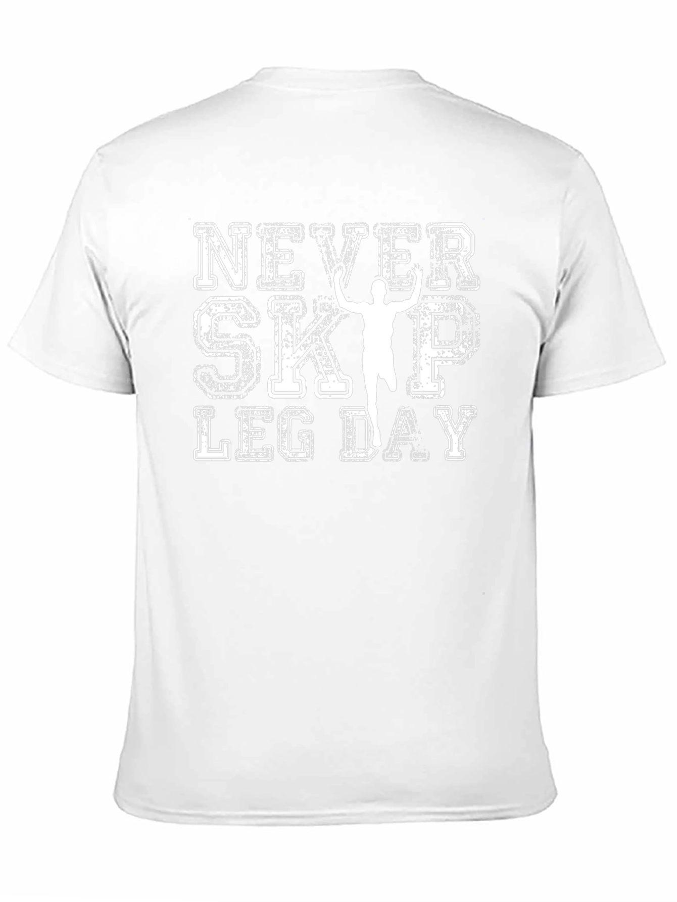 Never Skip Leg Day Black Graphic Tee