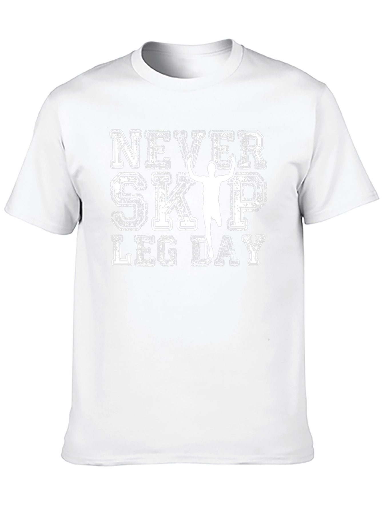 Never Skip Leg Day Black Graphic Tee