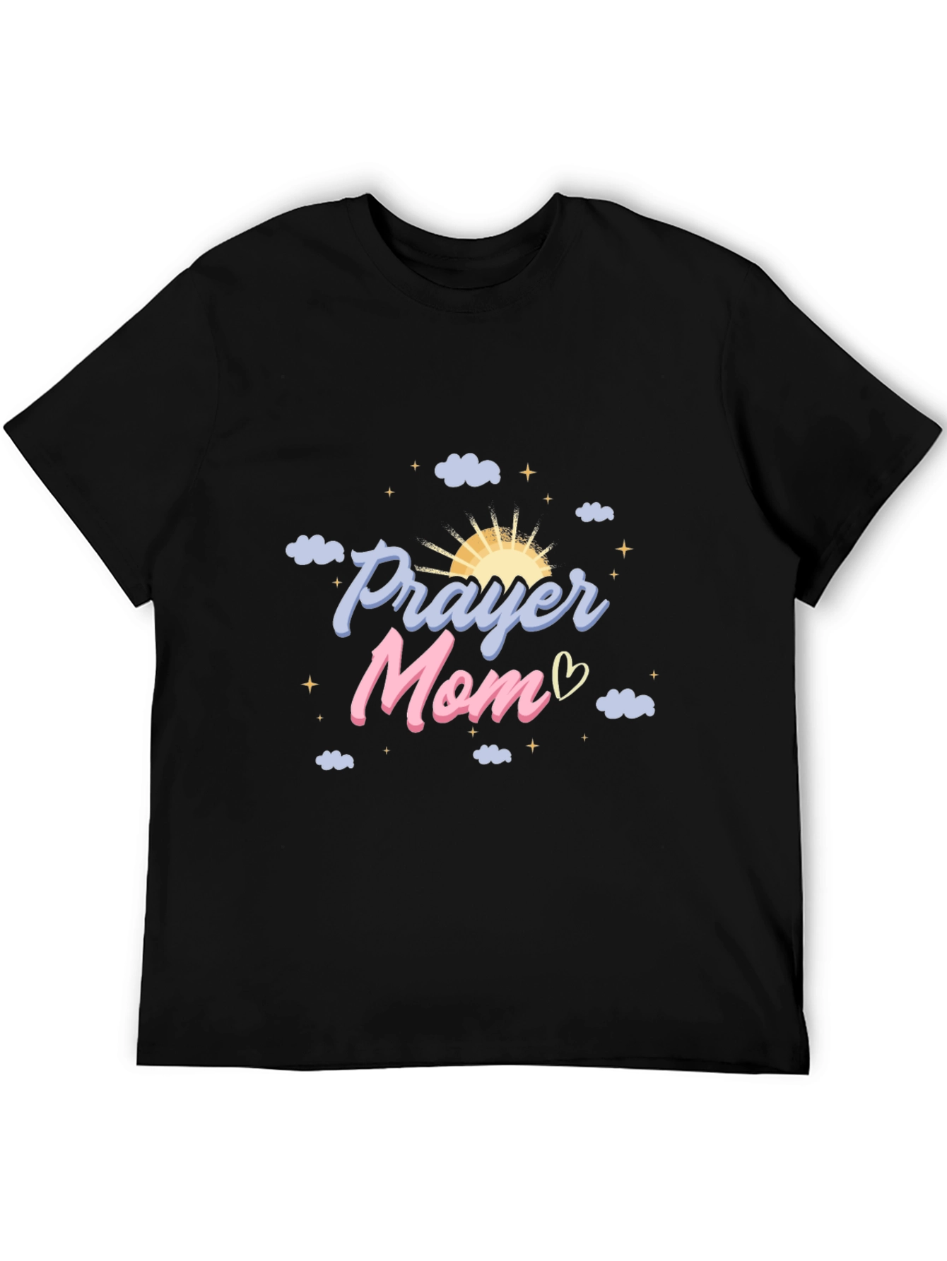 Prayer Mom Graphic Tee - Black T-Shirt