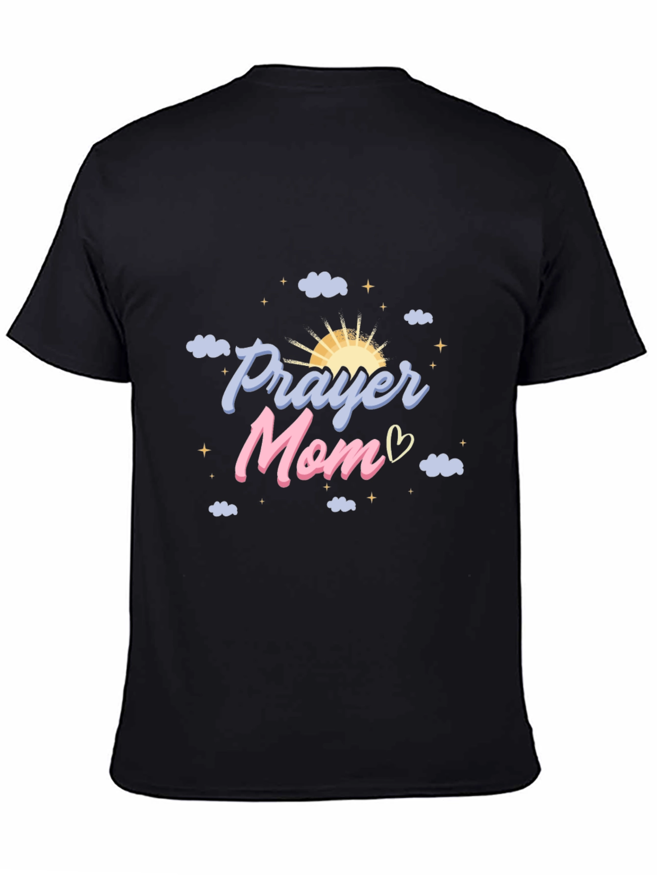 Prayer Mom Graphic Tee - Black T-Shirt