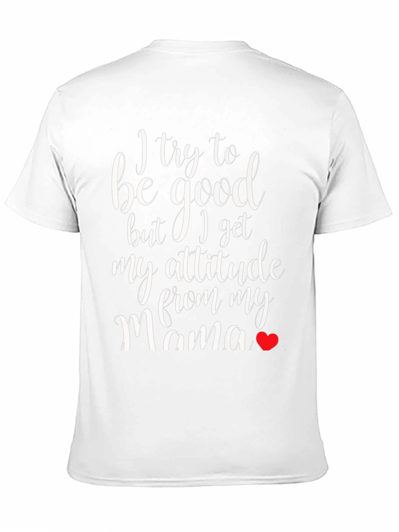 Funny Mamas Attitude Black T-Shirt