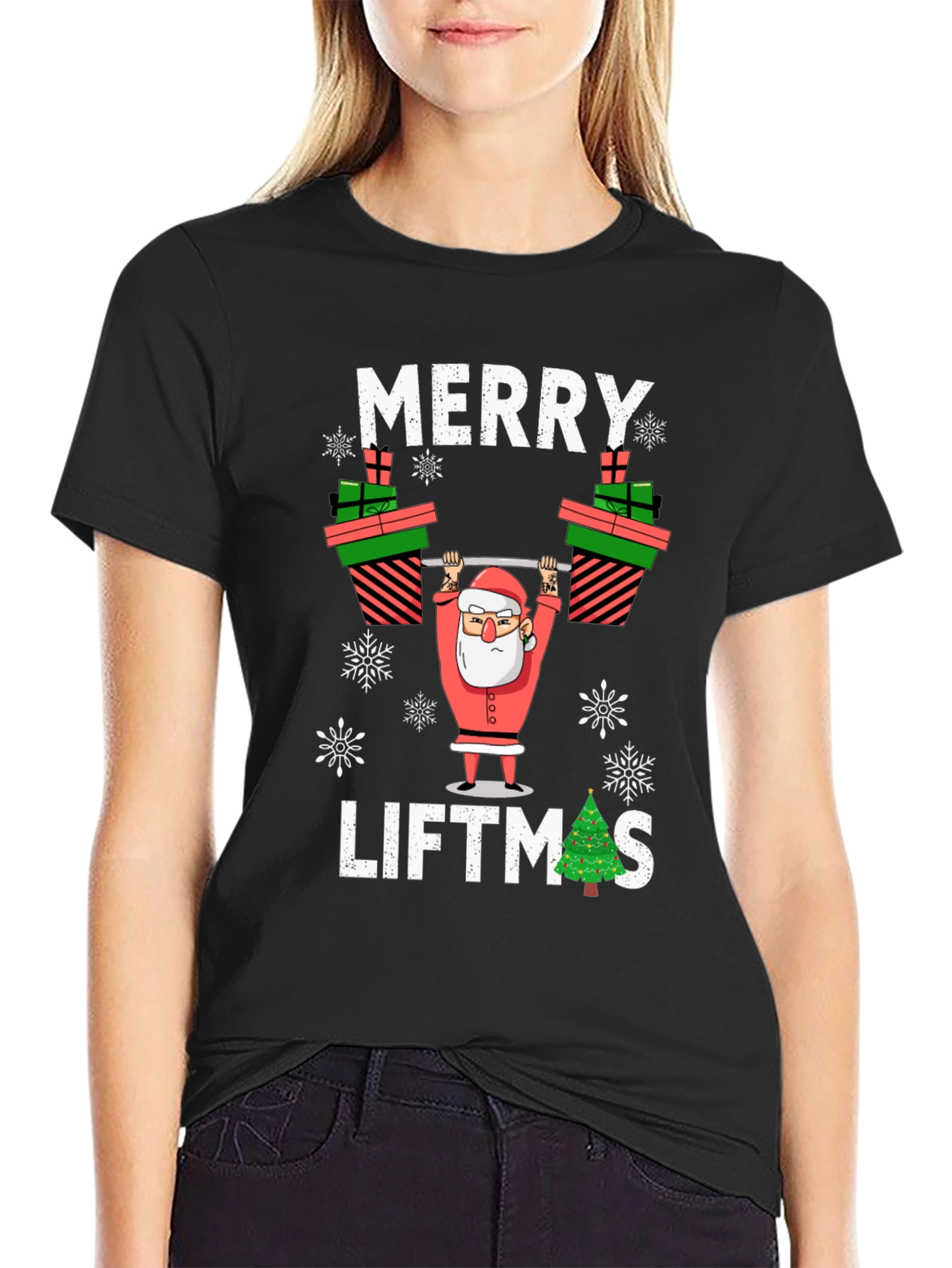 Merry Liftmas Santa T-Shirt