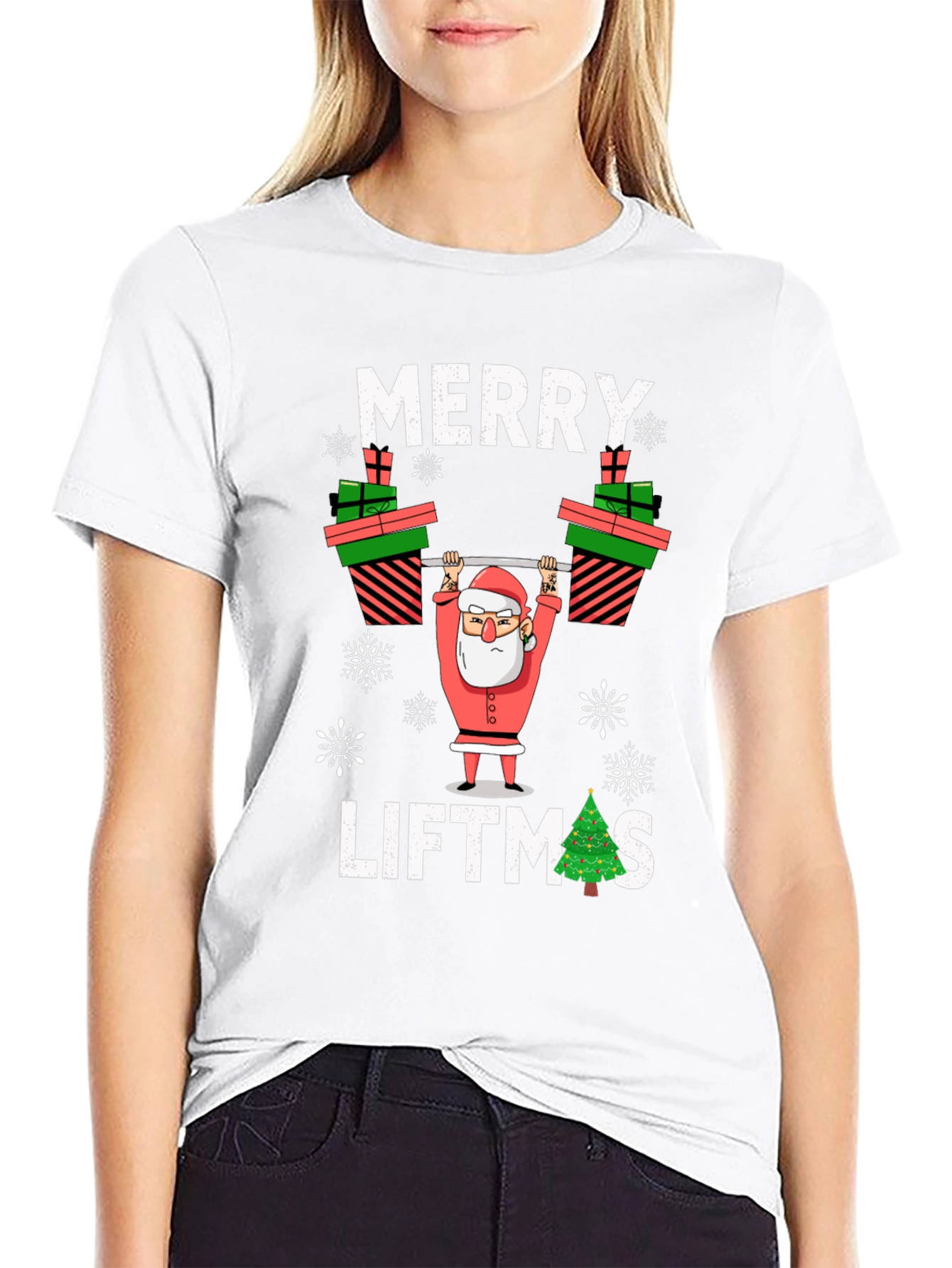 Merry Liftmas Santa T-Shirt