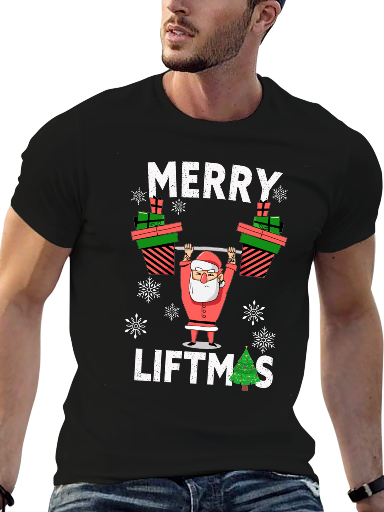 Merry Liftmas Santa T-Shirt