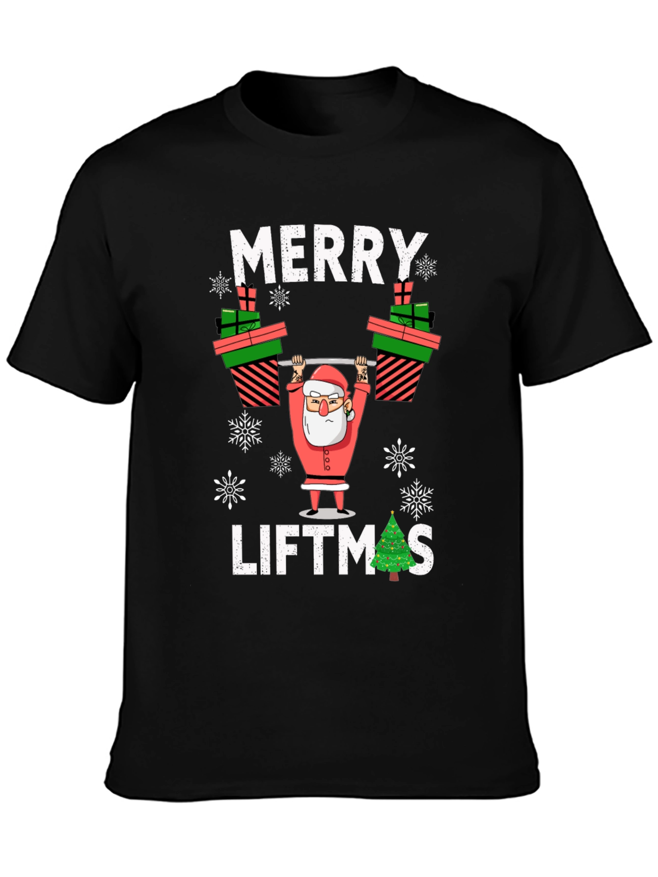 Merry Liftmas Santa T-Shirt
