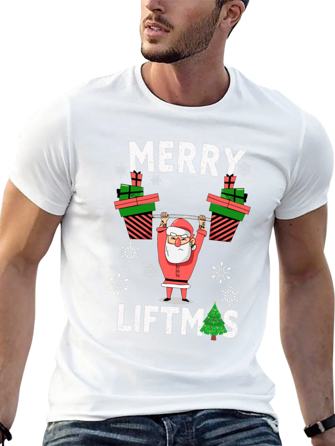 Merry Liftmas Santa T-Shirt