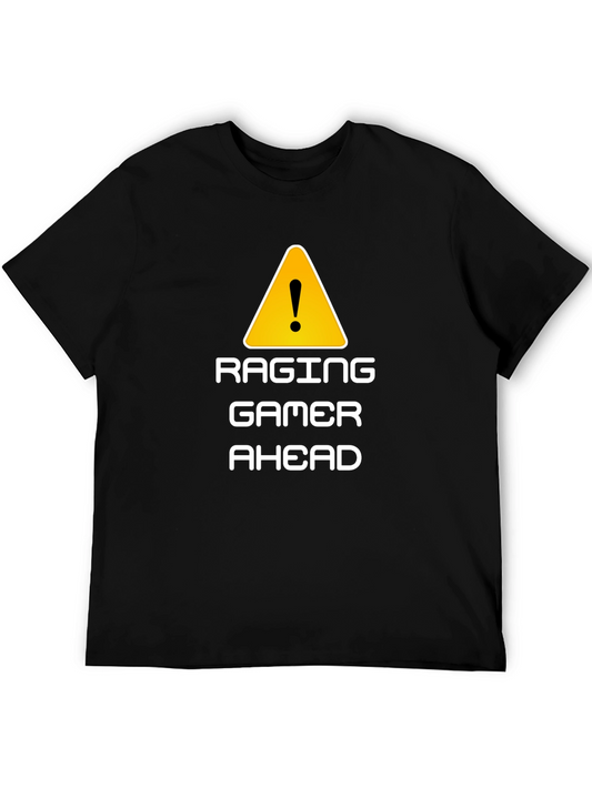 Raging Gamer Ahead Black Graphic Tee