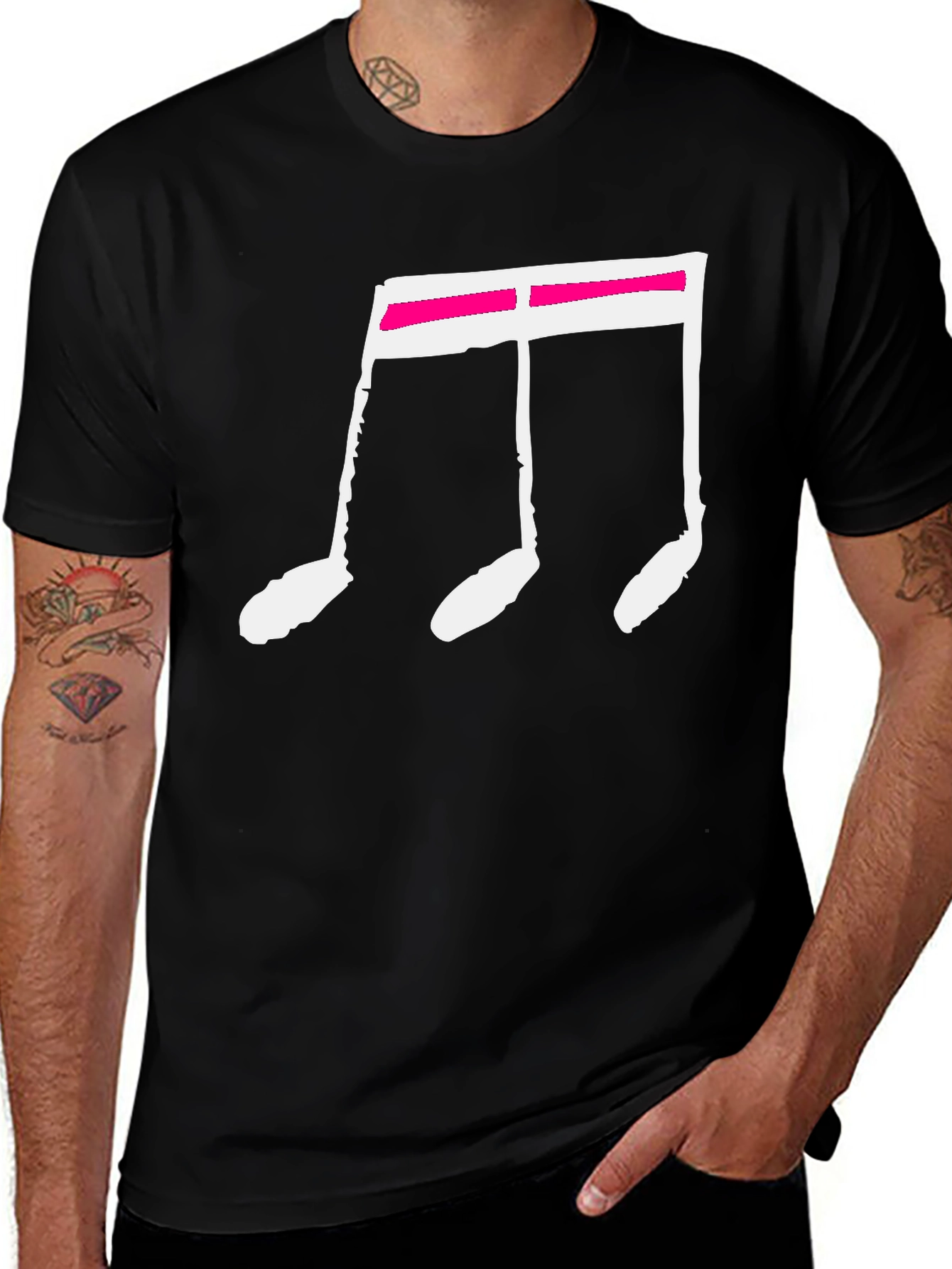 Musical Note Graphic T-Shirt