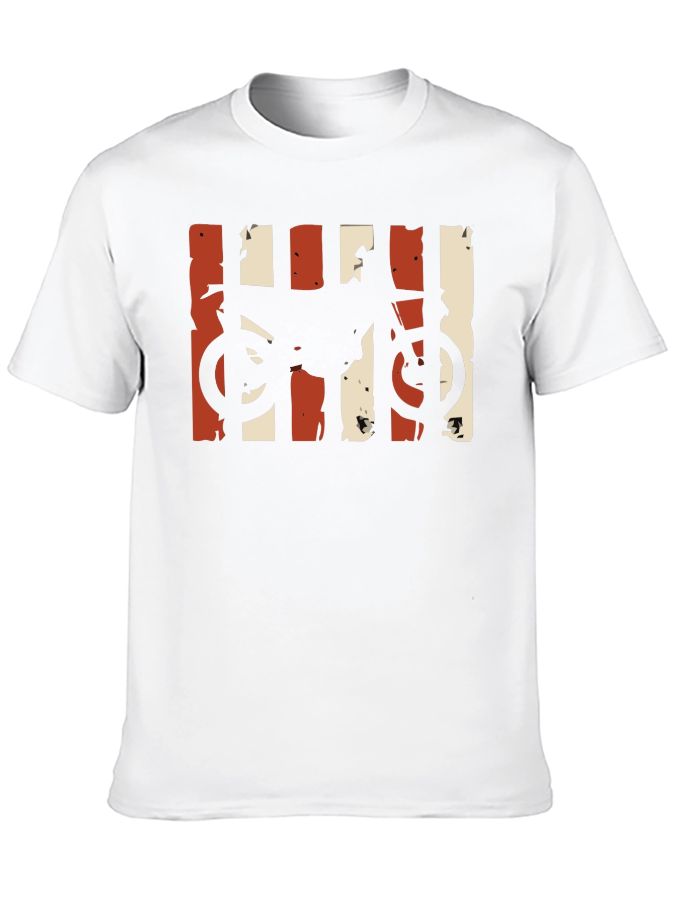 Motorcycle Graphic T-Shirt - Distressed Retro Design