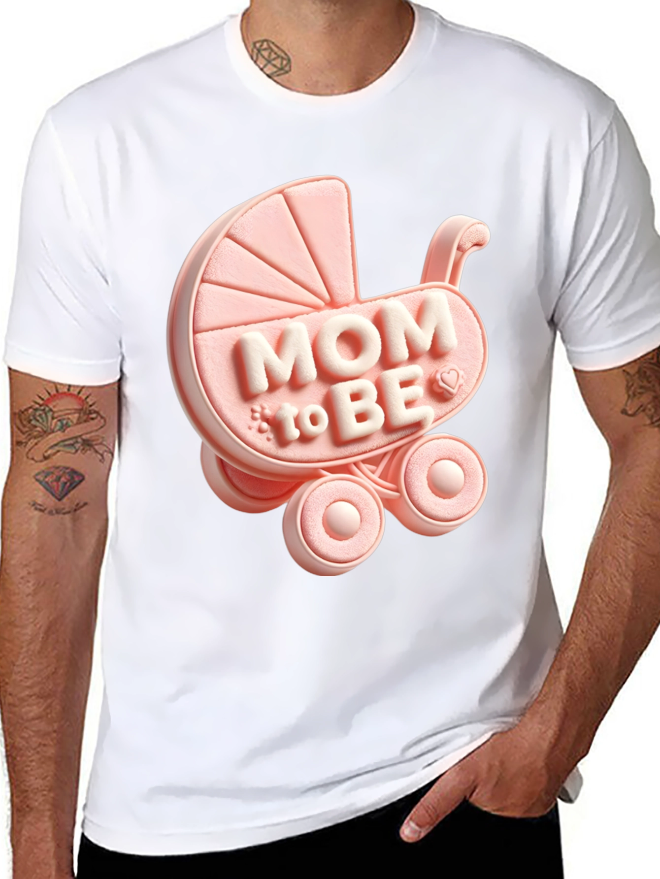 Mom To Be Baby Carriage T-Shirt