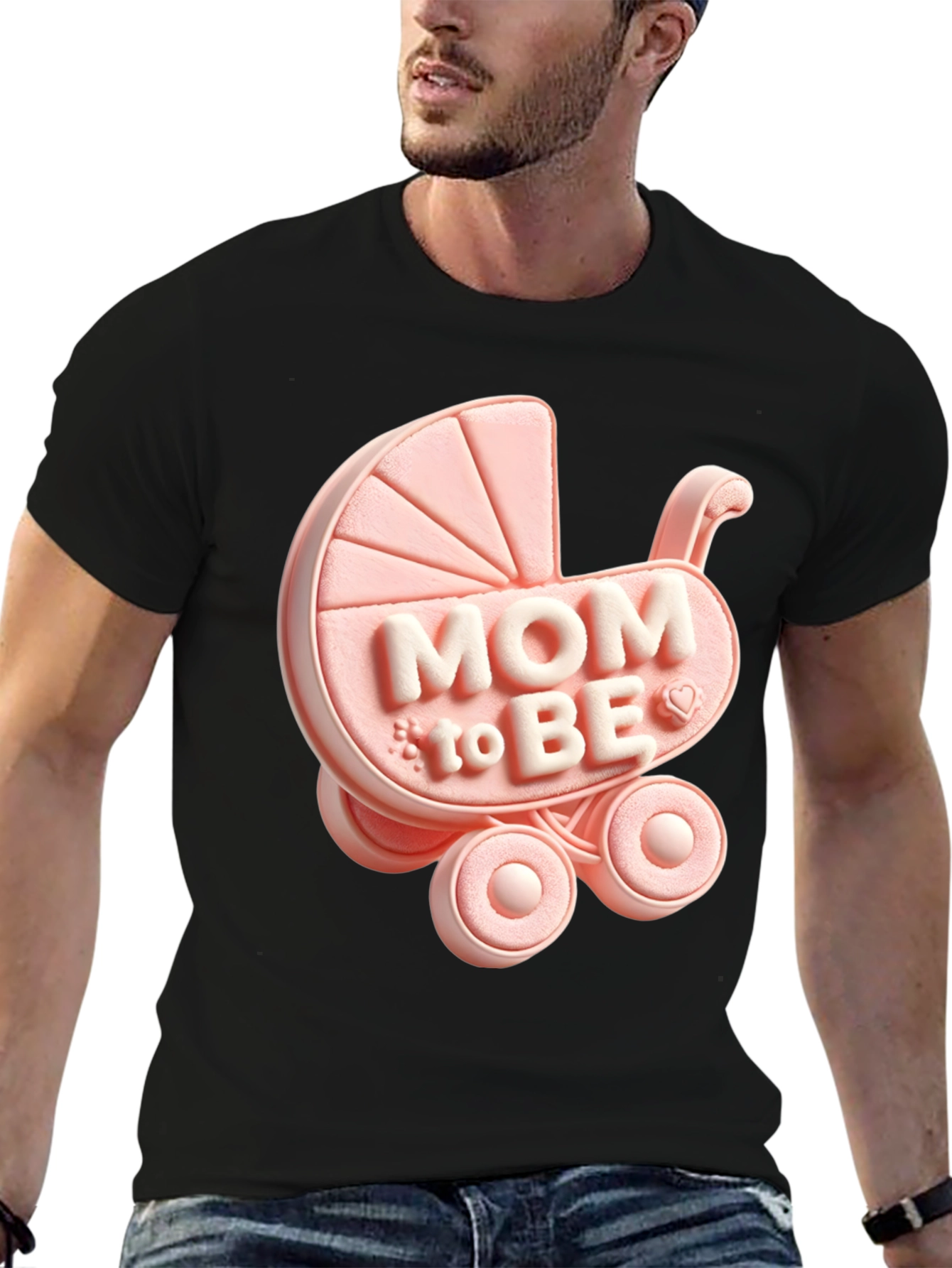 Mom To Be Baby Carriage T-Shirt