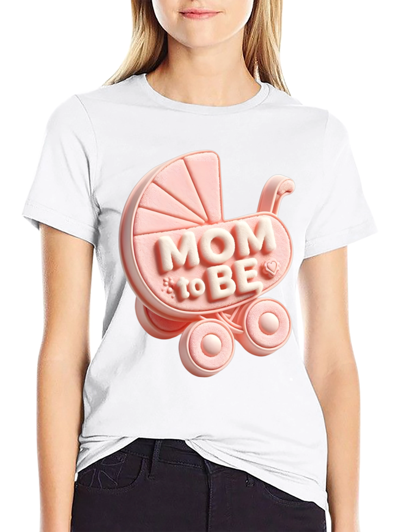 Mom To Be Baby Carriage T-Shirt
