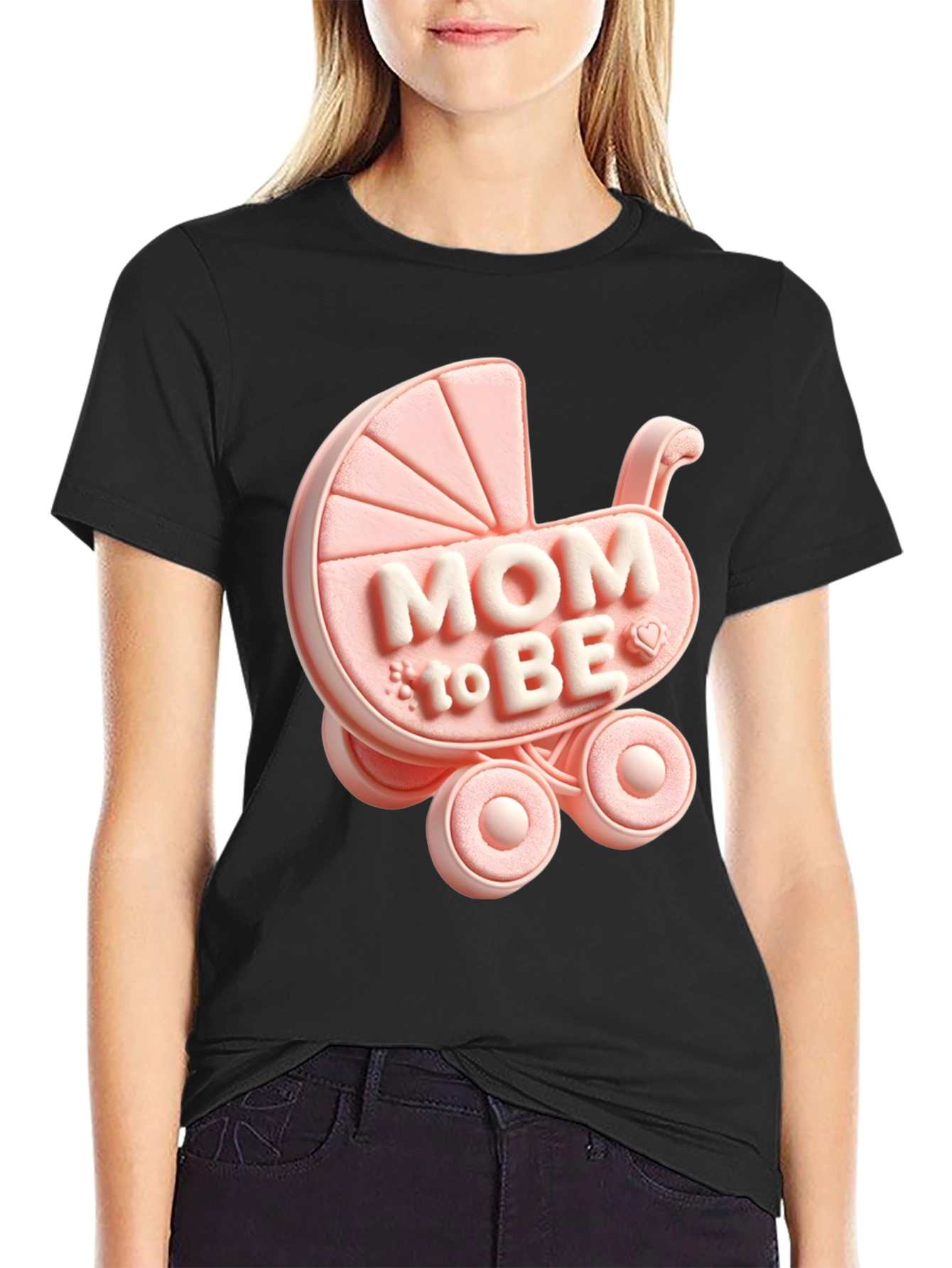 Mom To Be Baby Carriage T-Shirt