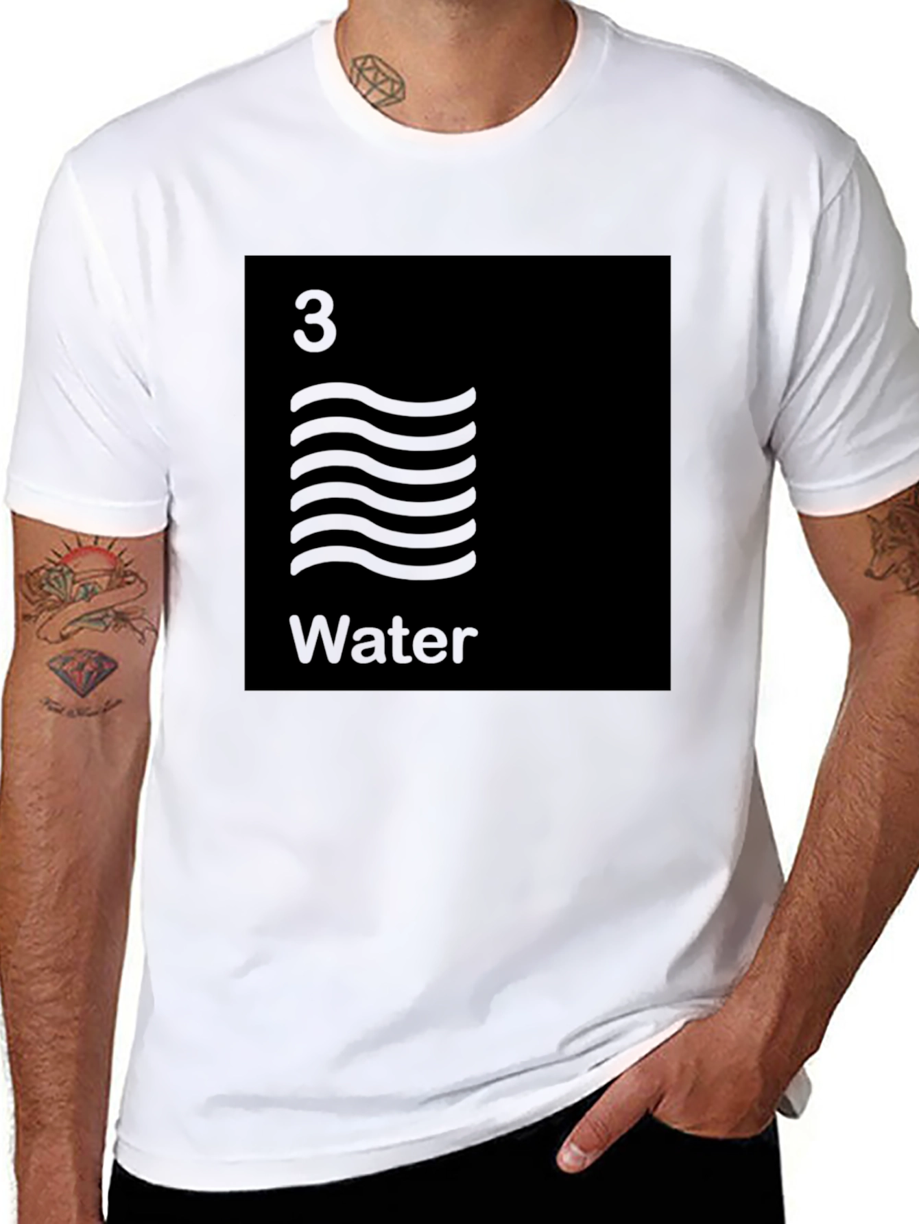 Water Element Graphic Tee - Unique Style