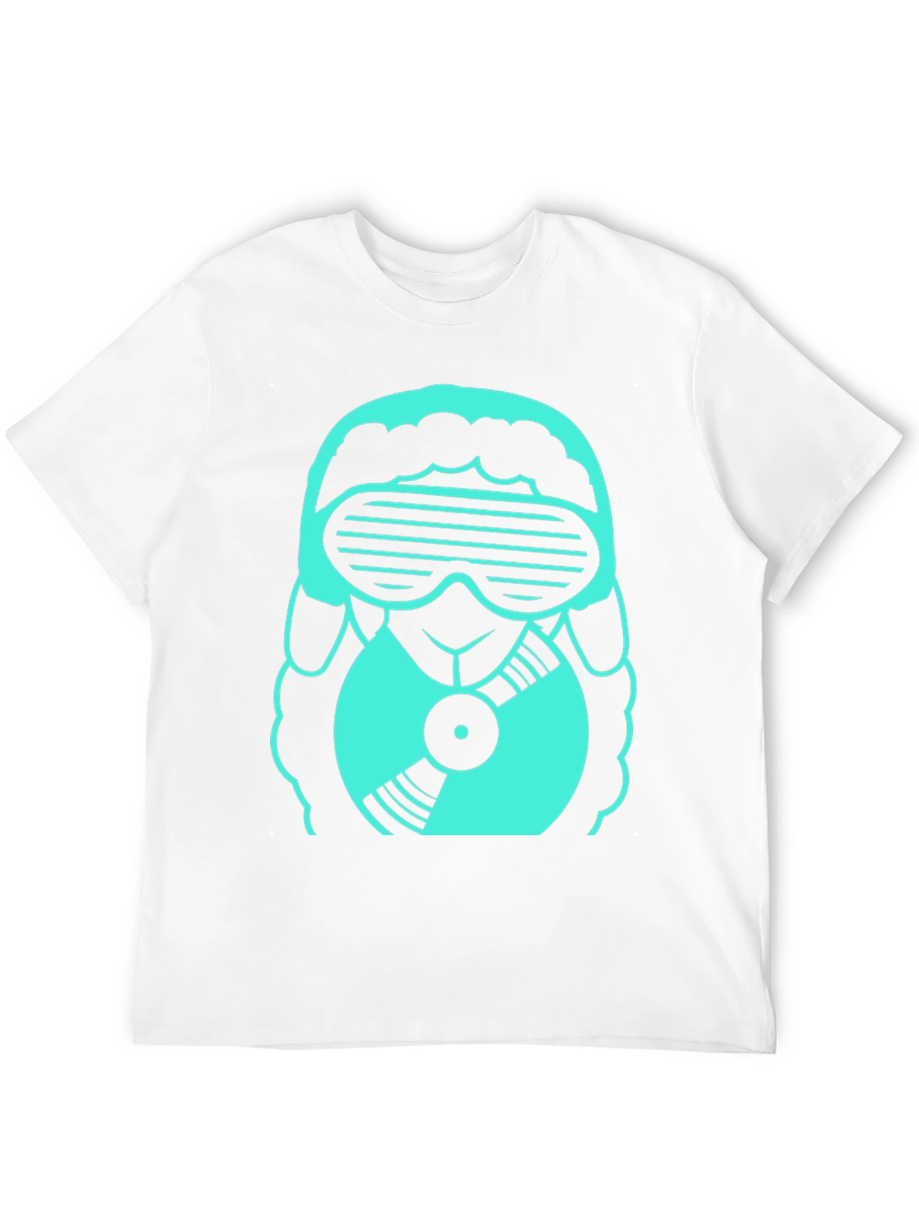 DJ Sheep Tee: Cool Graphic Print T-Shirt
