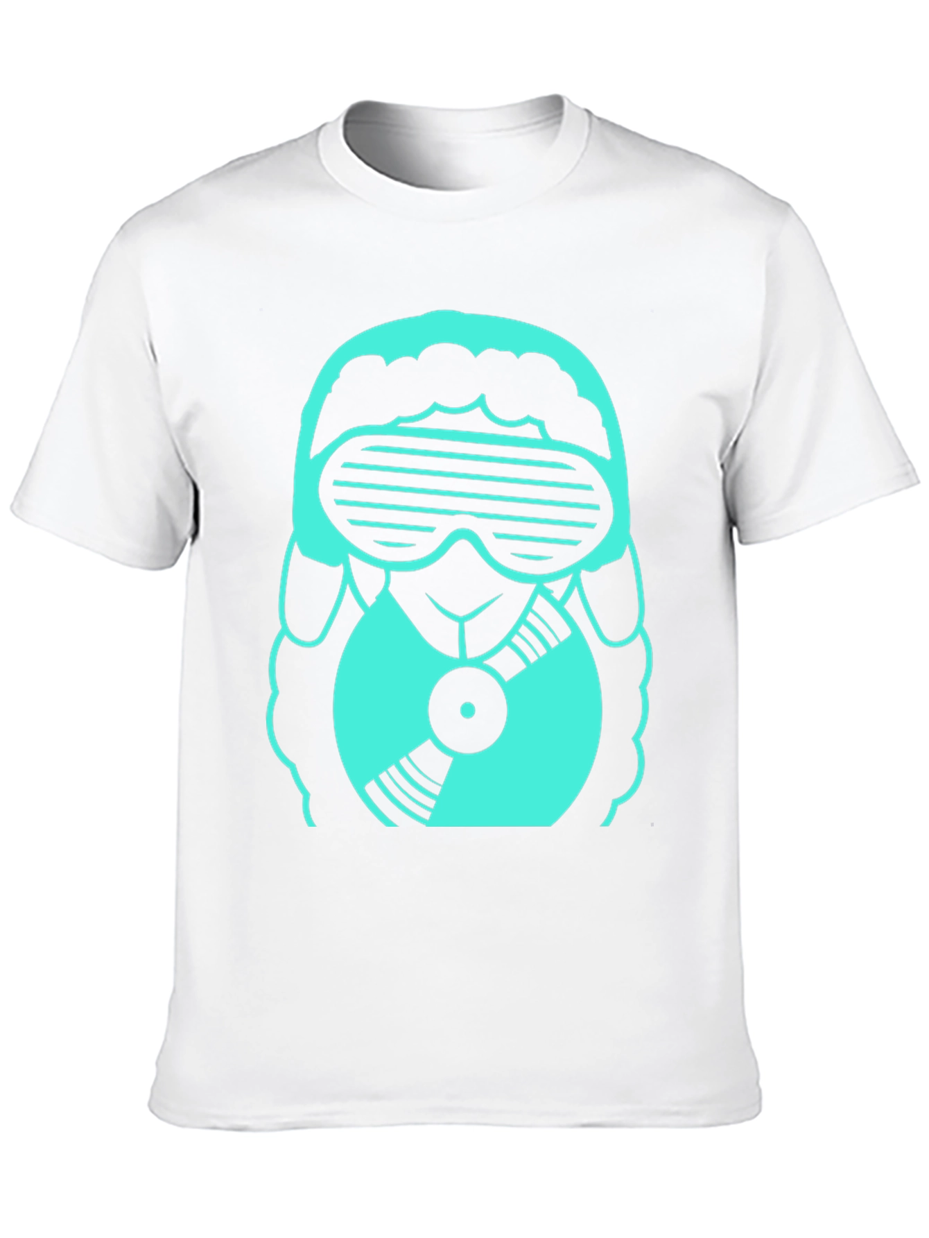 DJ Sheep Tee: Cool Graphic Print T-Shirt