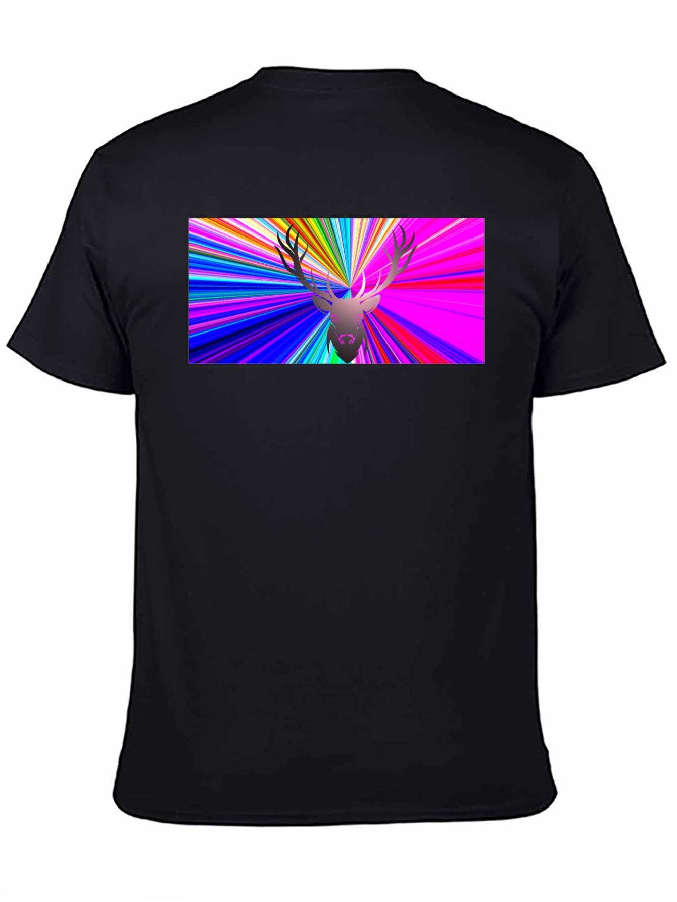 Psychedelic Deer Graphic T-Shirt