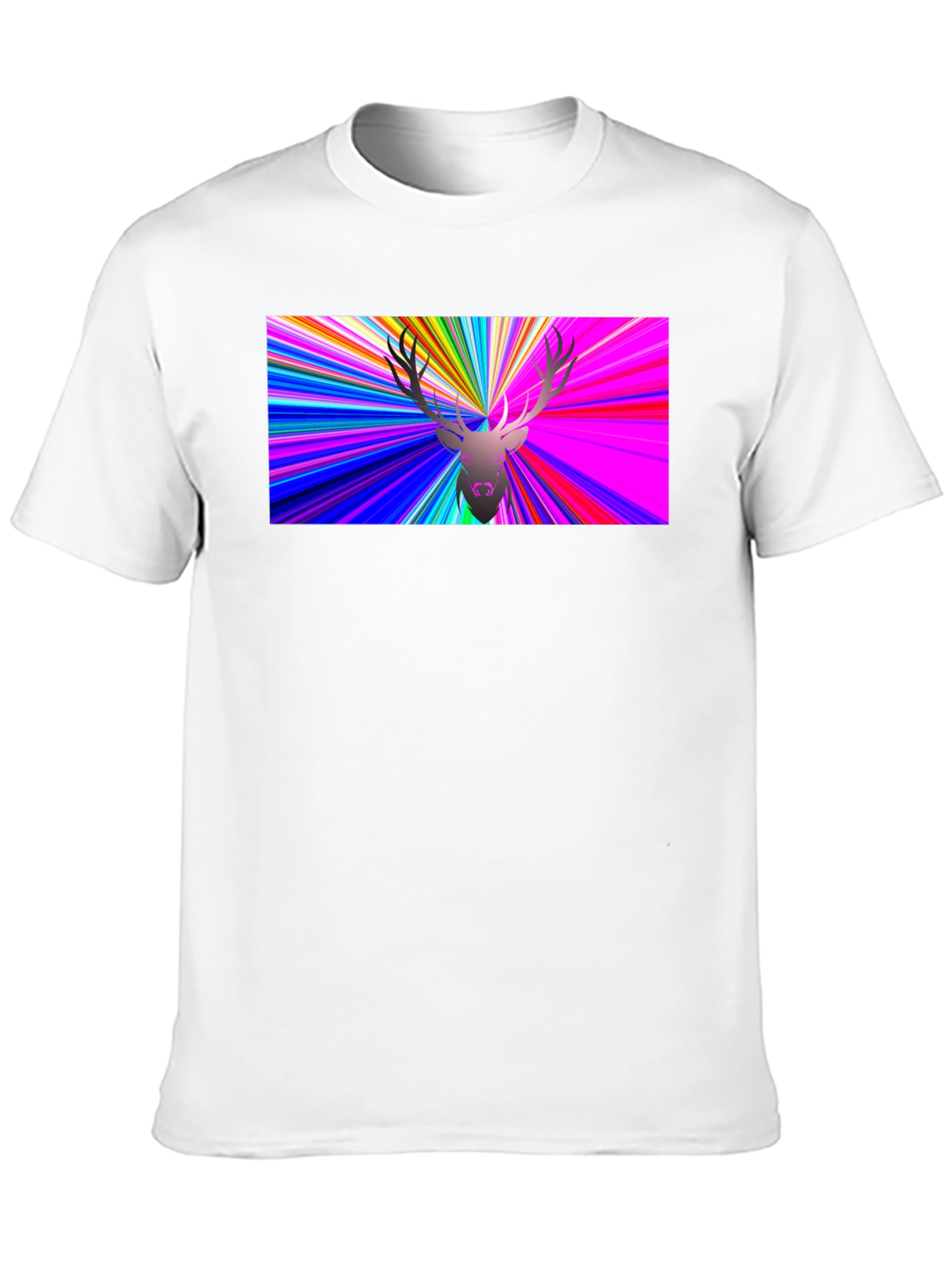 Psychedelic Deer Graphic T-Shirt