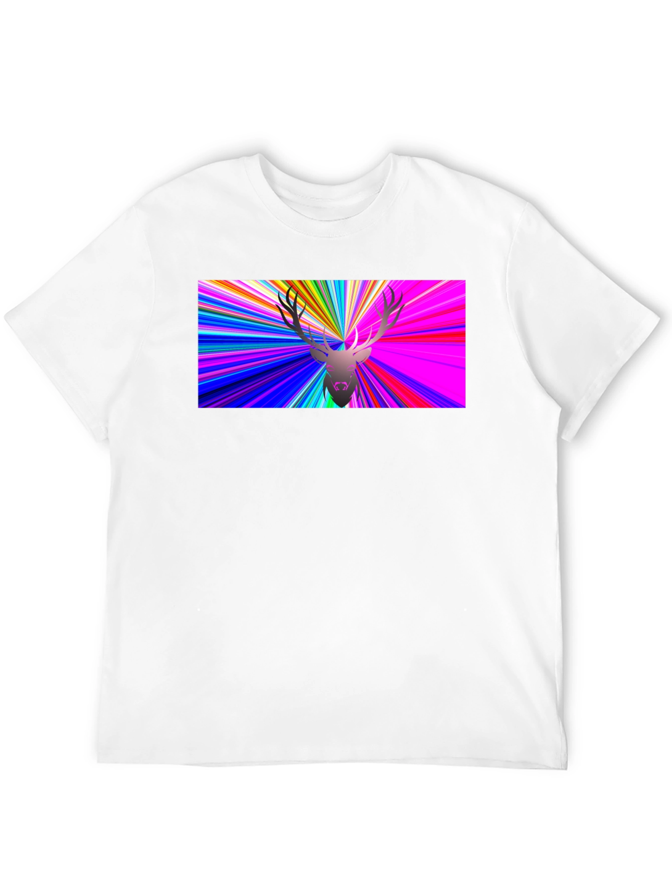 Psychedelic Deer Graphic T-Shirt