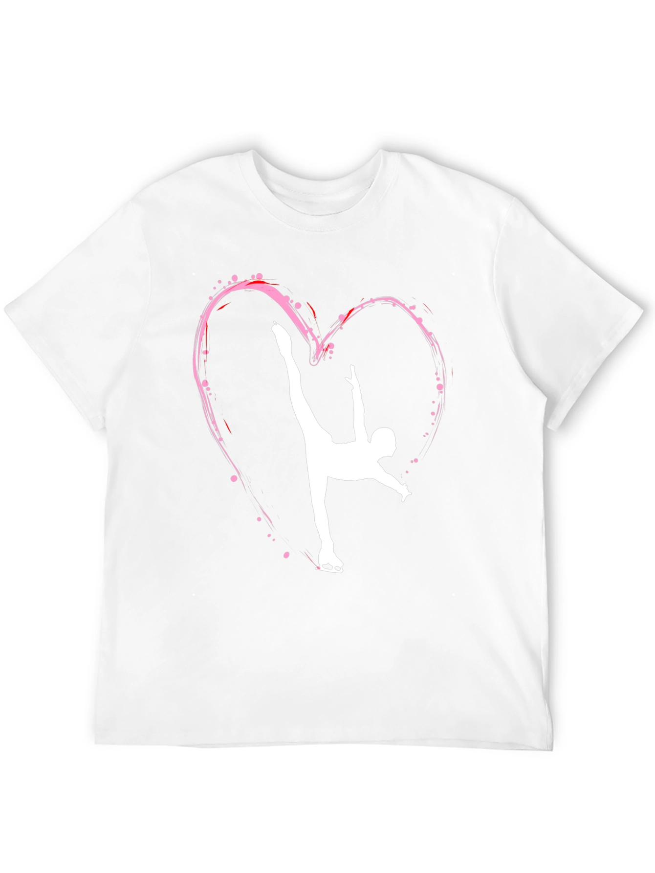 Figure Skating Heart T-Shirt - Sporty & Stylish