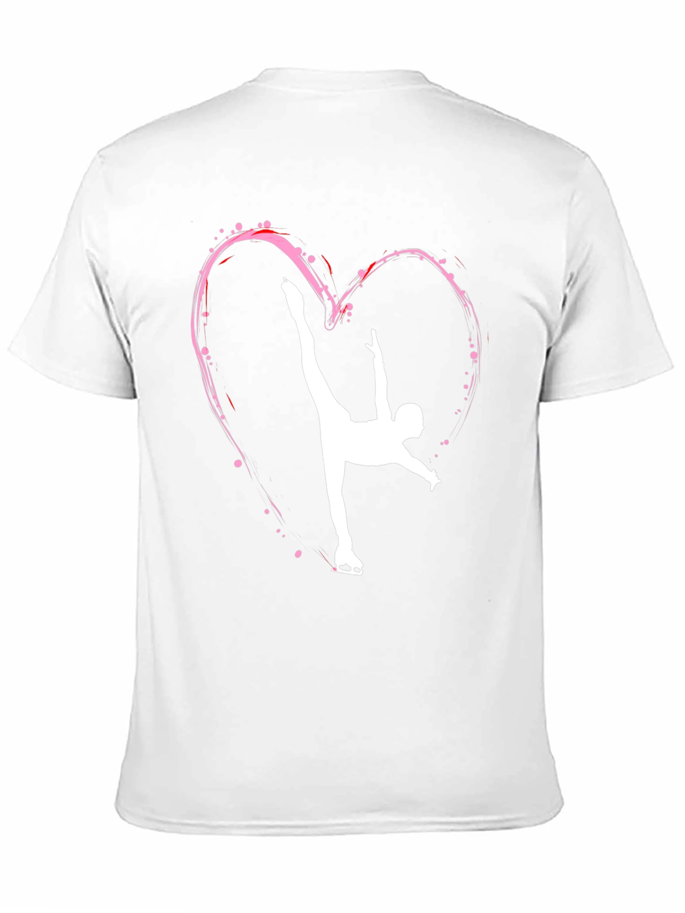 Figure Skating Heart T-Shirt - Sporty & Stylish