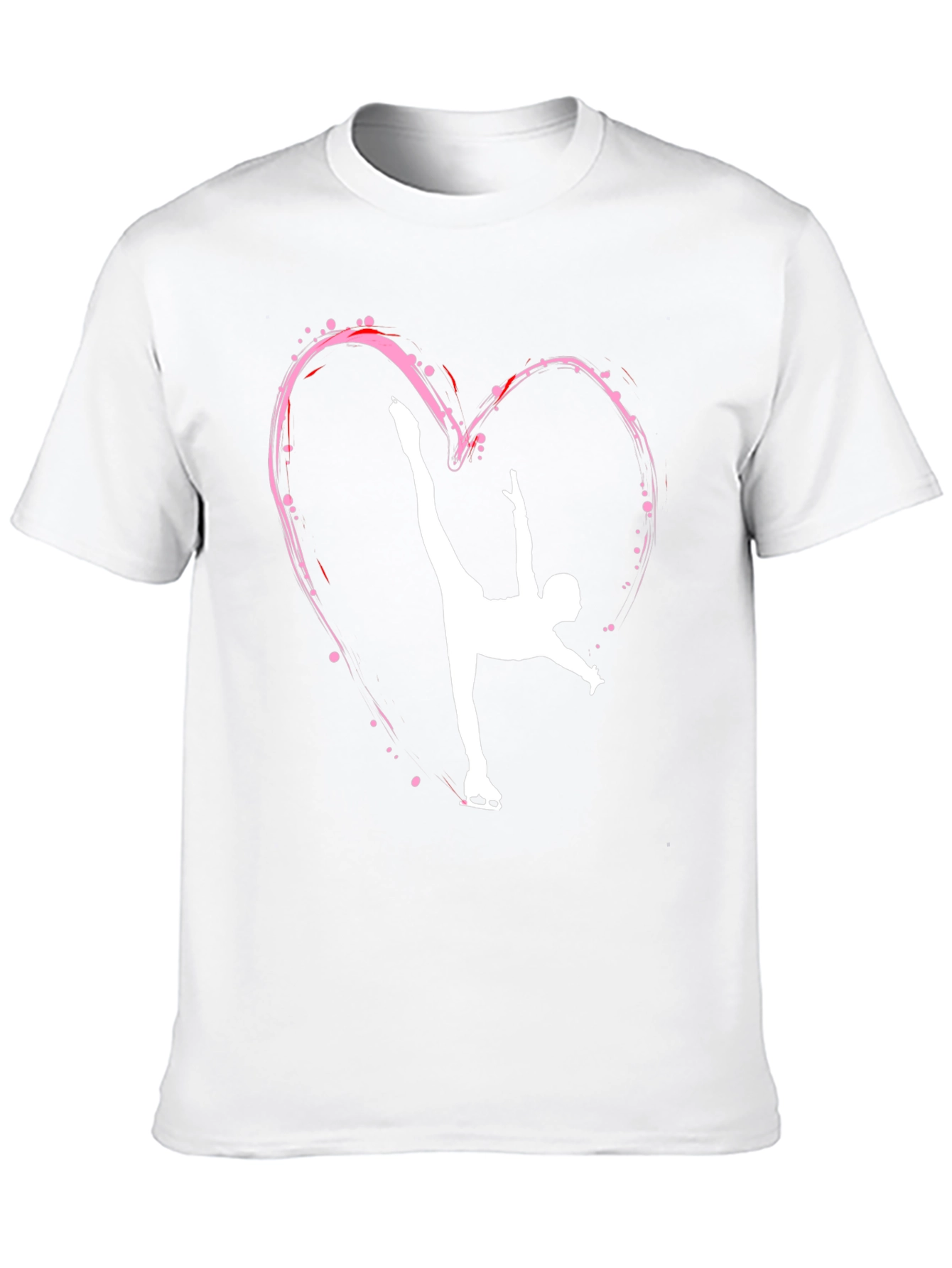 Figure Skating Heart T-Shirt - Sporty & Stylish