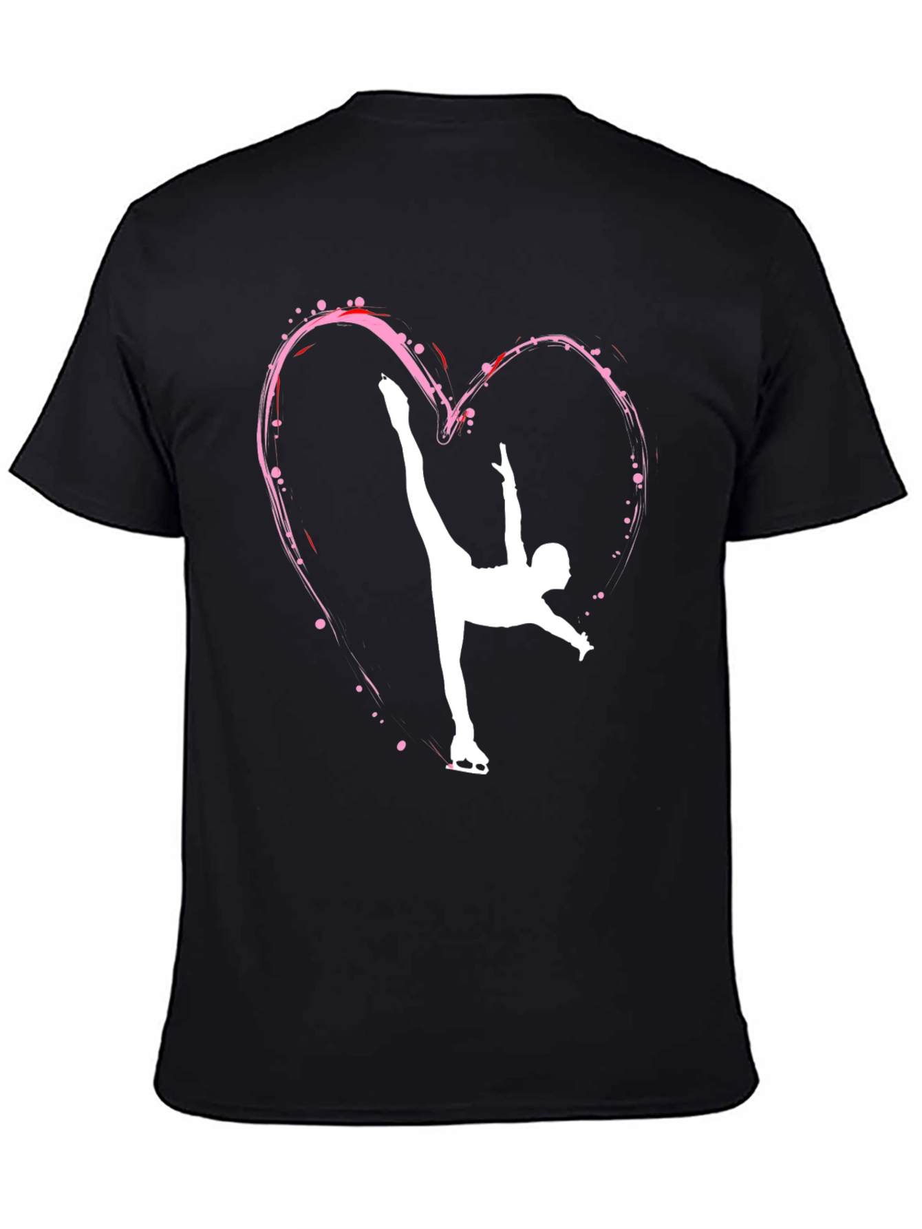 Figure Skating Heart T-Shirt - Sporty & Stylish
