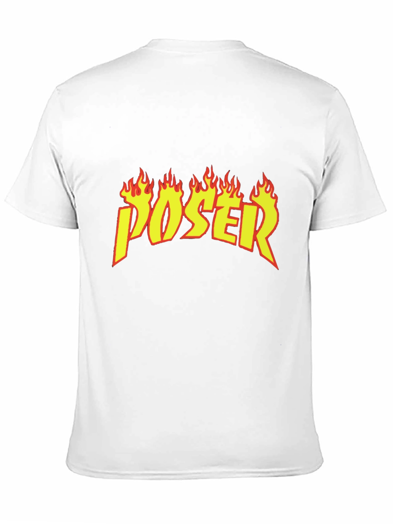 Poser Flame Graphic Black T-Shirt