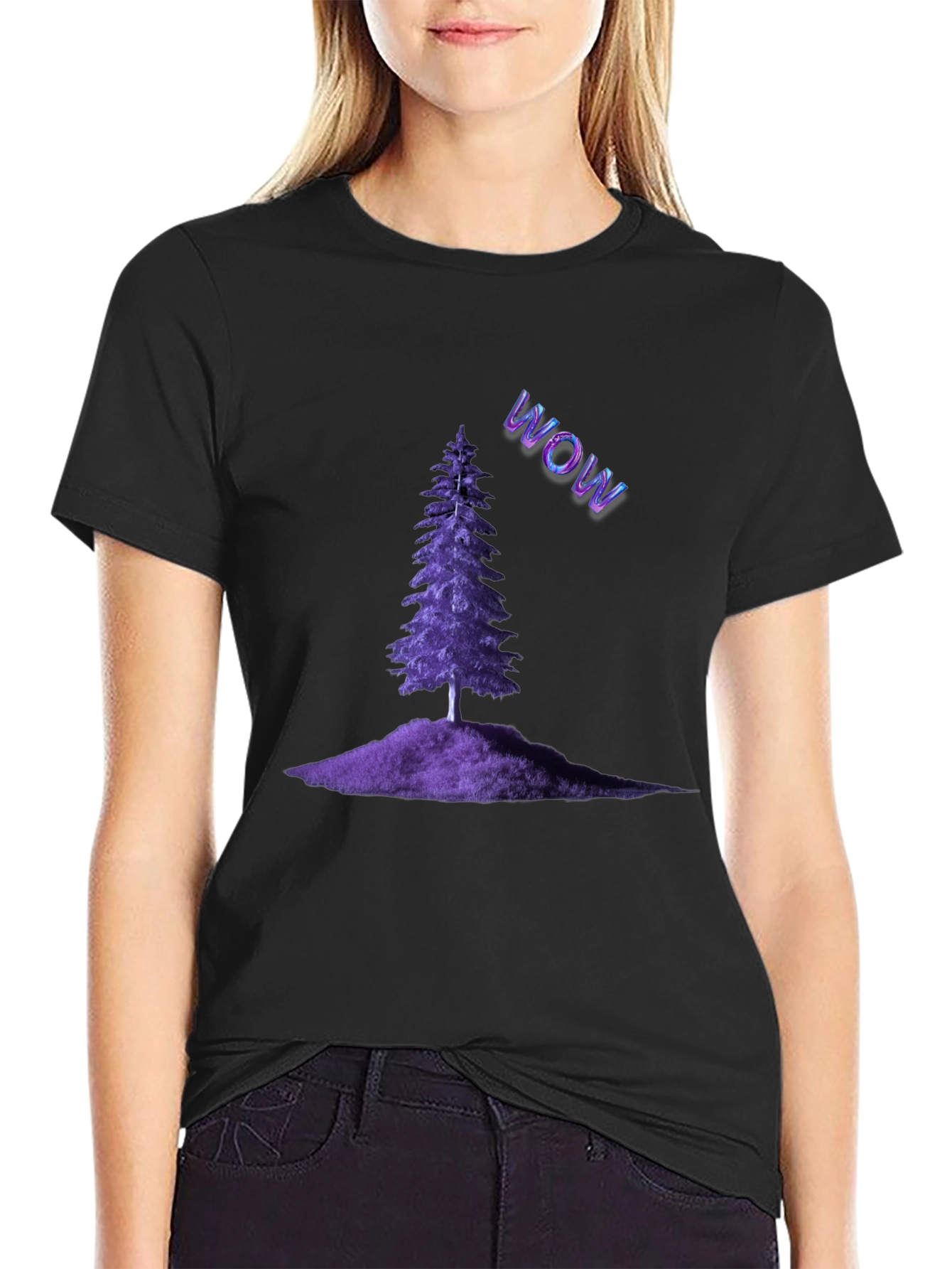 Purple Pine WOW Tee
